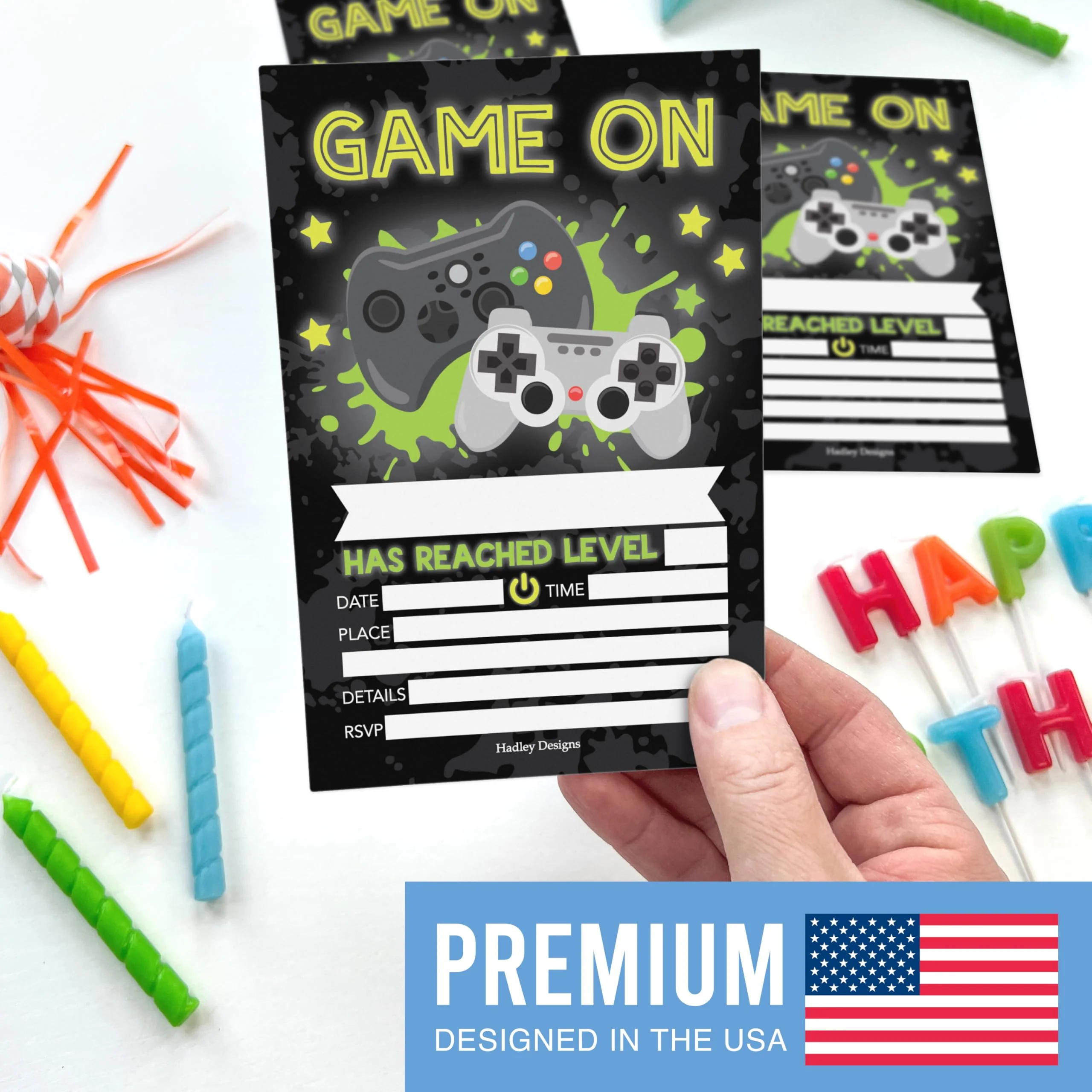 30 Kids Party Invitations – Fun Birthday Invitations with Envelopes – Complete Set for Boys & Girls - Image 3