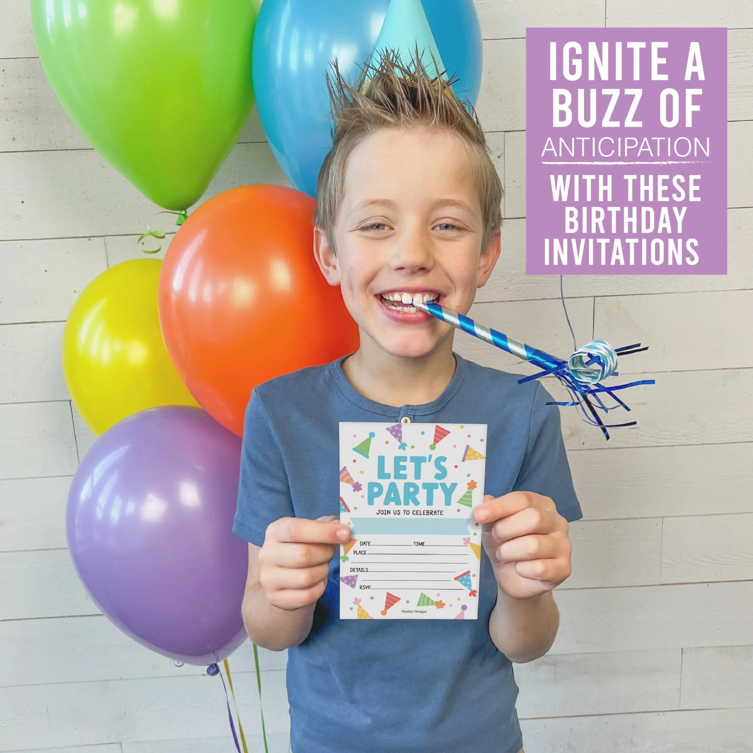 30 Kids Party Invitations – Fun Birthday Invitations with Envelopes – Complete Set for Boys & Girls - Image 5