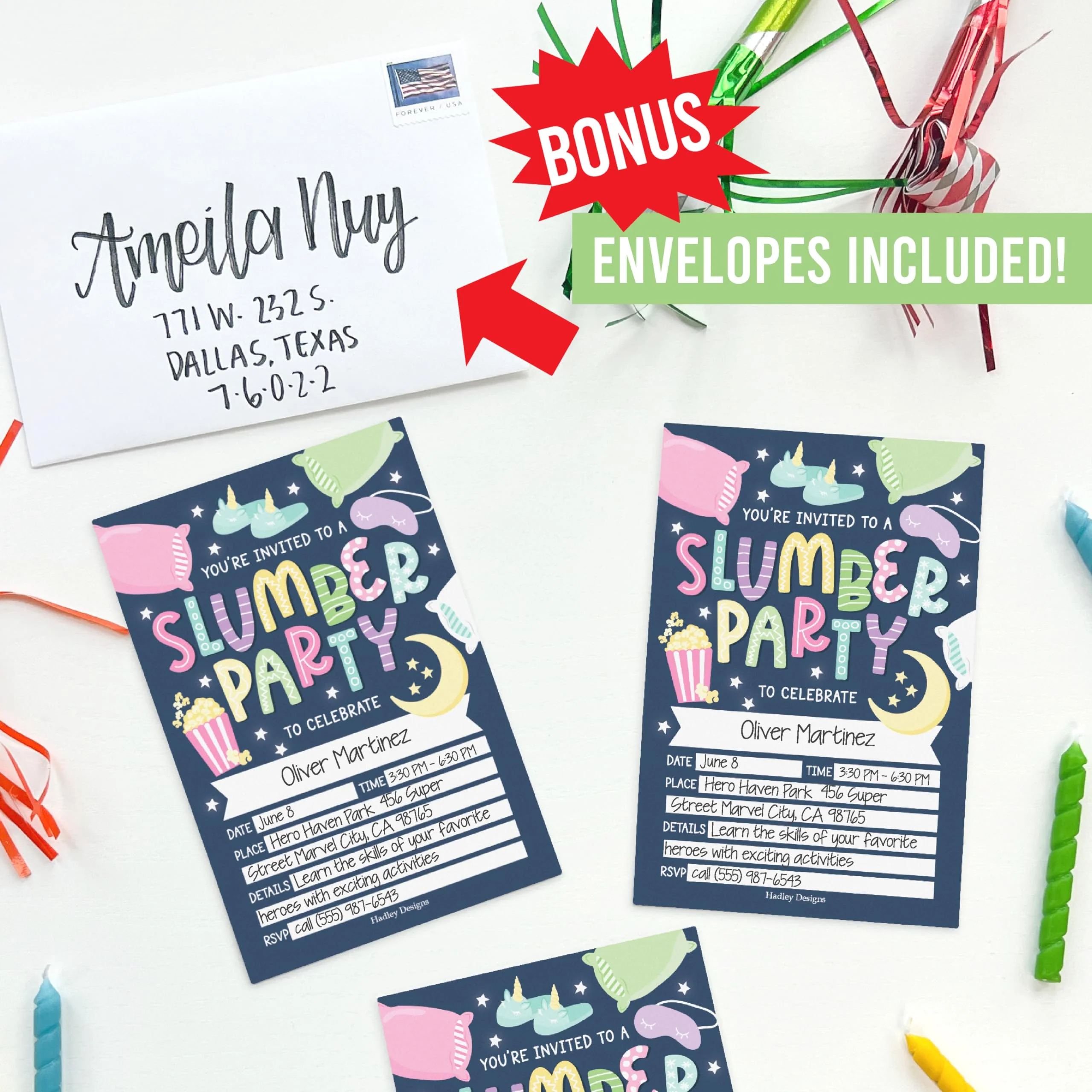 30 Kids Party Invitations – Fun Birthday Invitations with Envelopes – Complete Set for Boys & Girls - Image 6