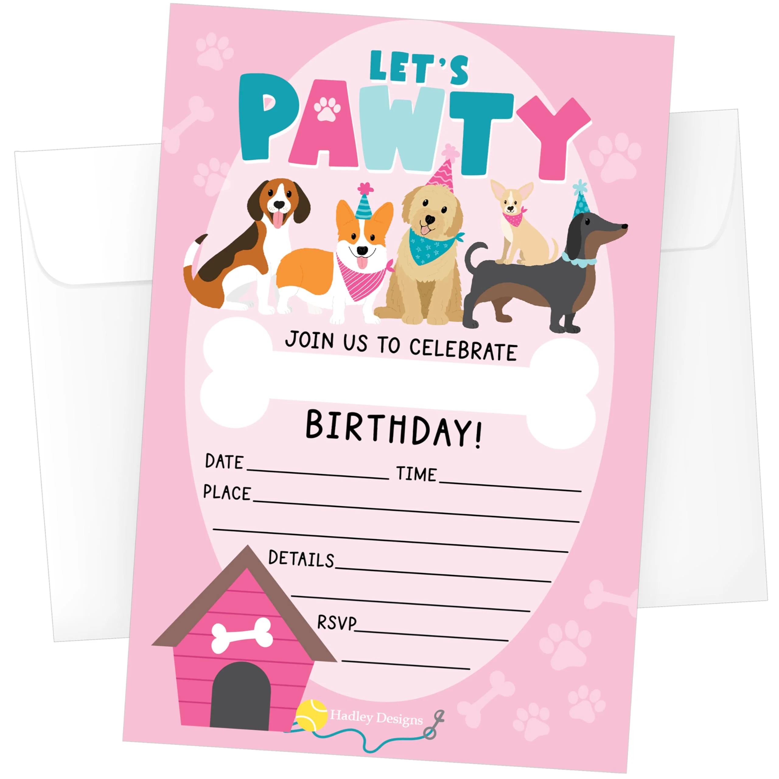 30 Kids Party Invitations – Fun Birthday Invitations with Envelopes – Complete Set for Boys & Girls