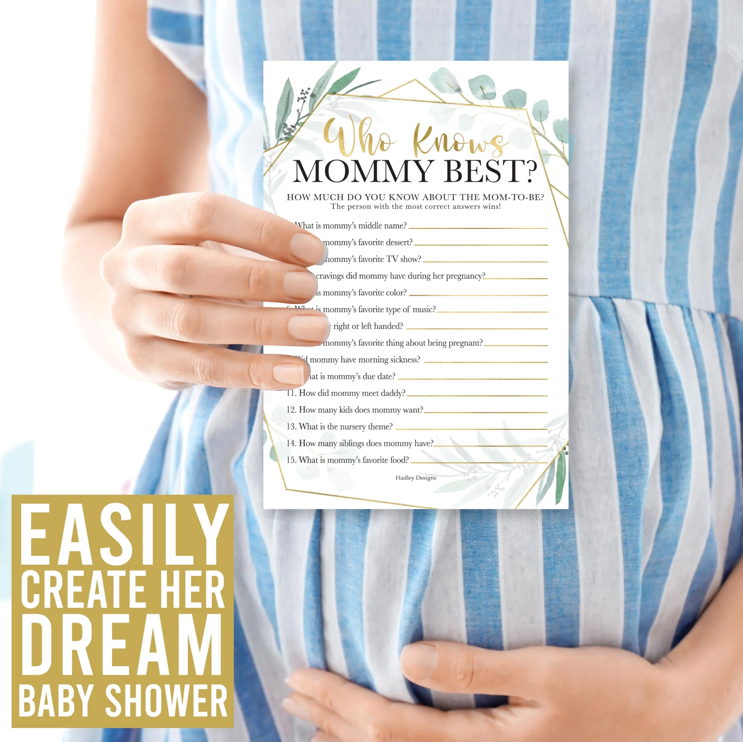 40 Baby Shower Games for Guests – Predictions & Advice Cards, Word Scramble, Who Knows Mommy Best – Different Themes for Boys & Girls - Image 8