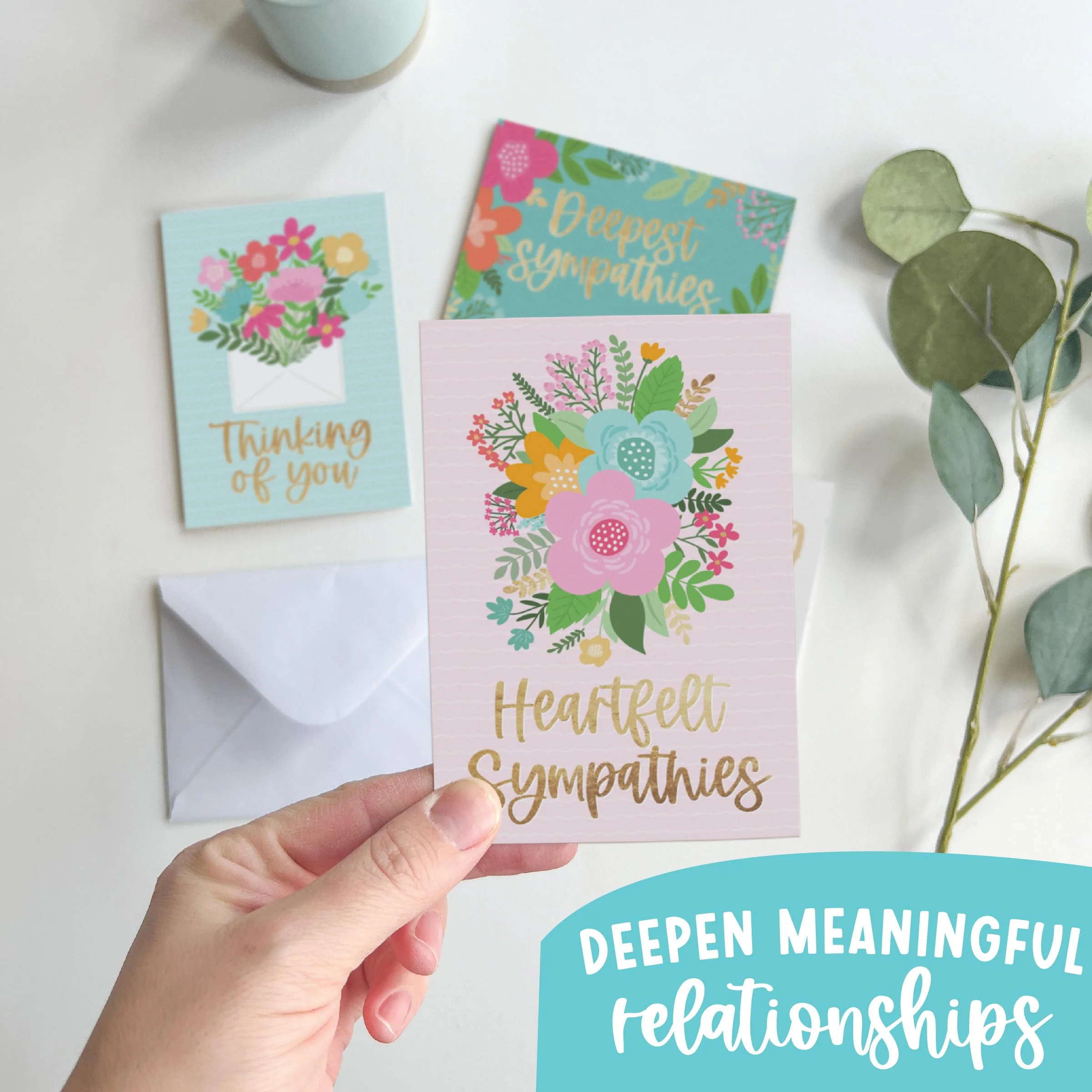 54 Sympathy Cards for Loss – Blank Condolence & 'I'm Sorry for Your Loss' Cards with Envelopes – Heartfelt Bereavement Cards Bulk - Image 8