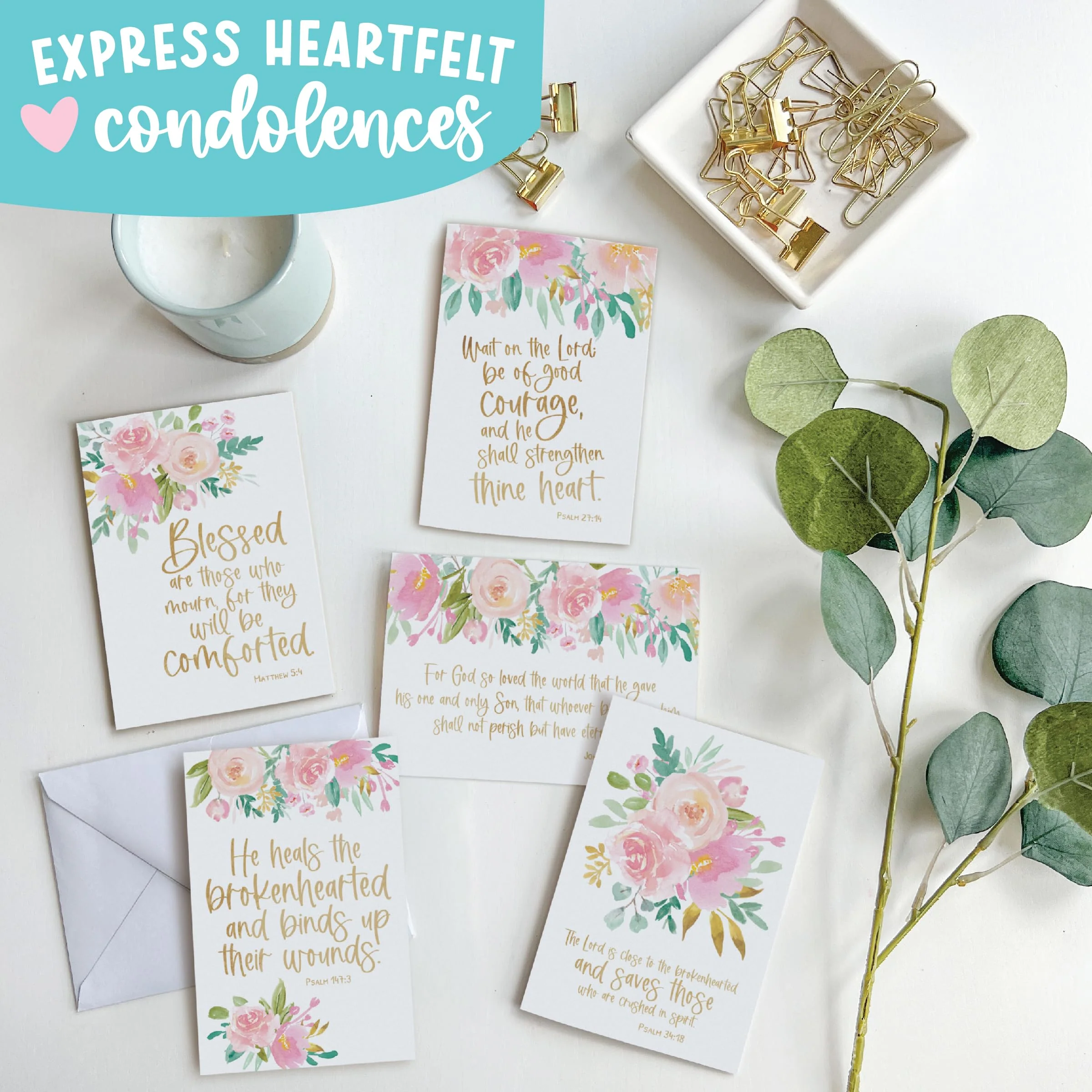54 Sympathy Cards for Loss – Blank Condolence & 'I'm Sorry for Your Loss' Cards with Envelopes – Heartfelt Bereavement Cards Bulk - Image 6