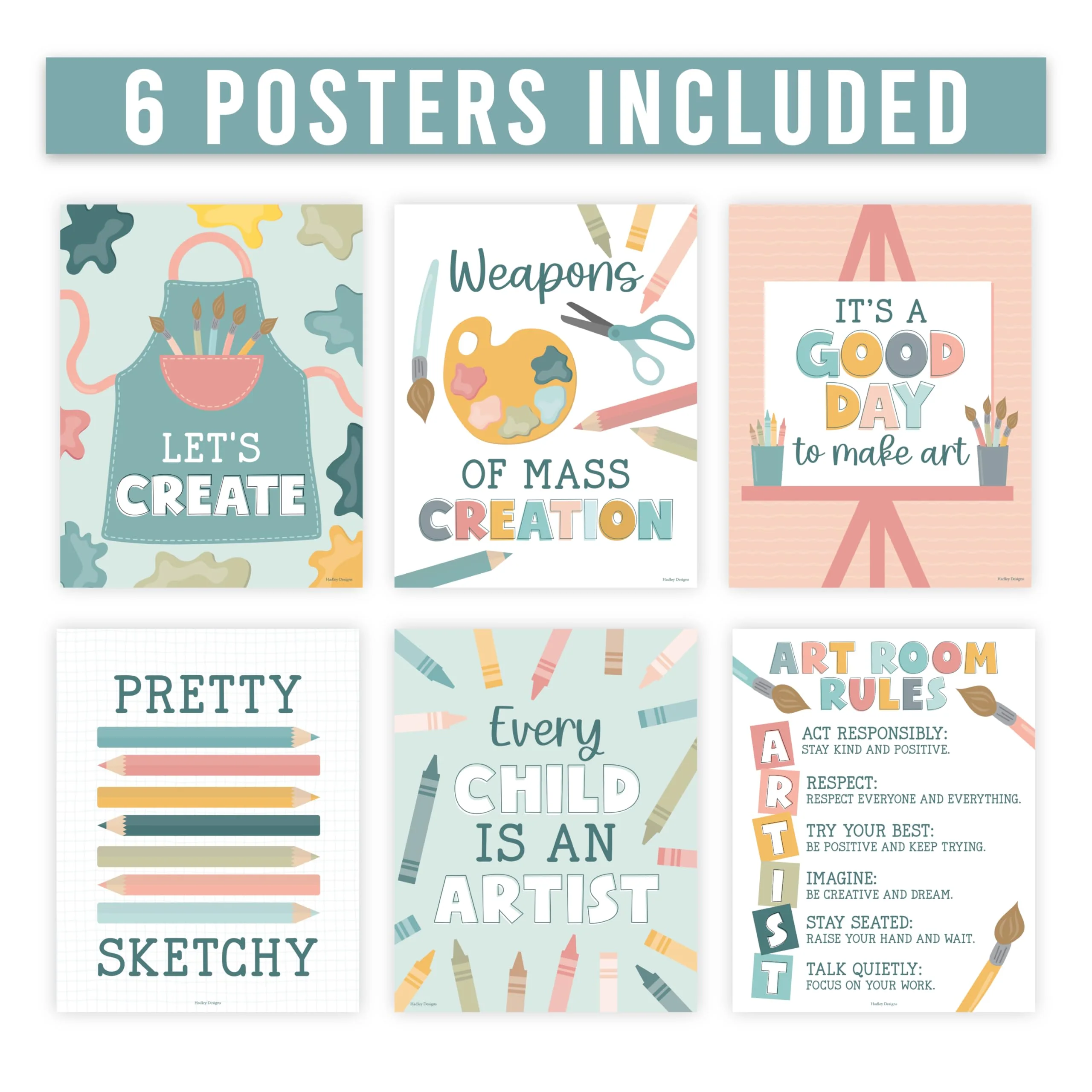 Motivational Art Posters, Boho Pack of 6 - Image 5