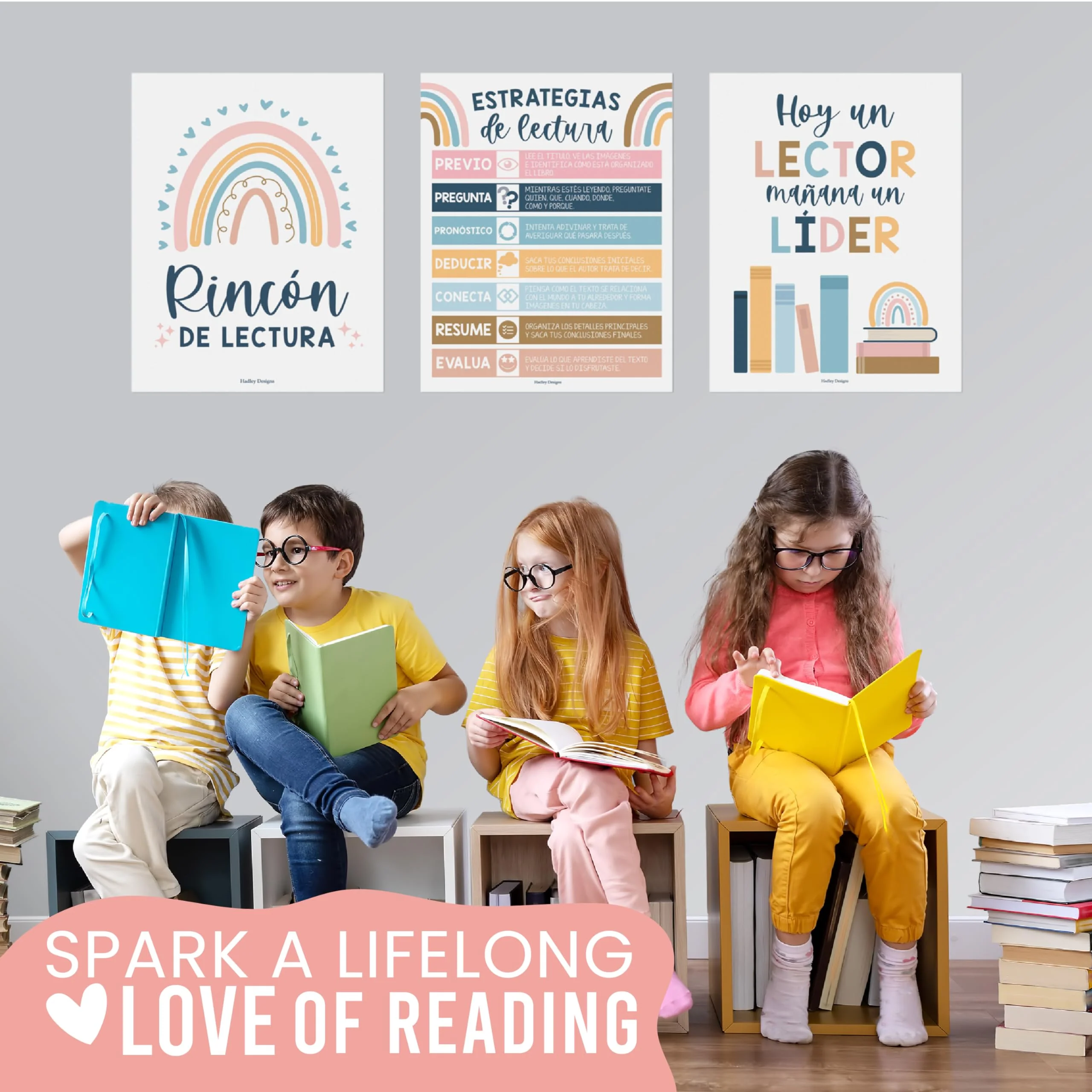 Spanish Reading Motivation, Boho Pack of 6 - Image 5