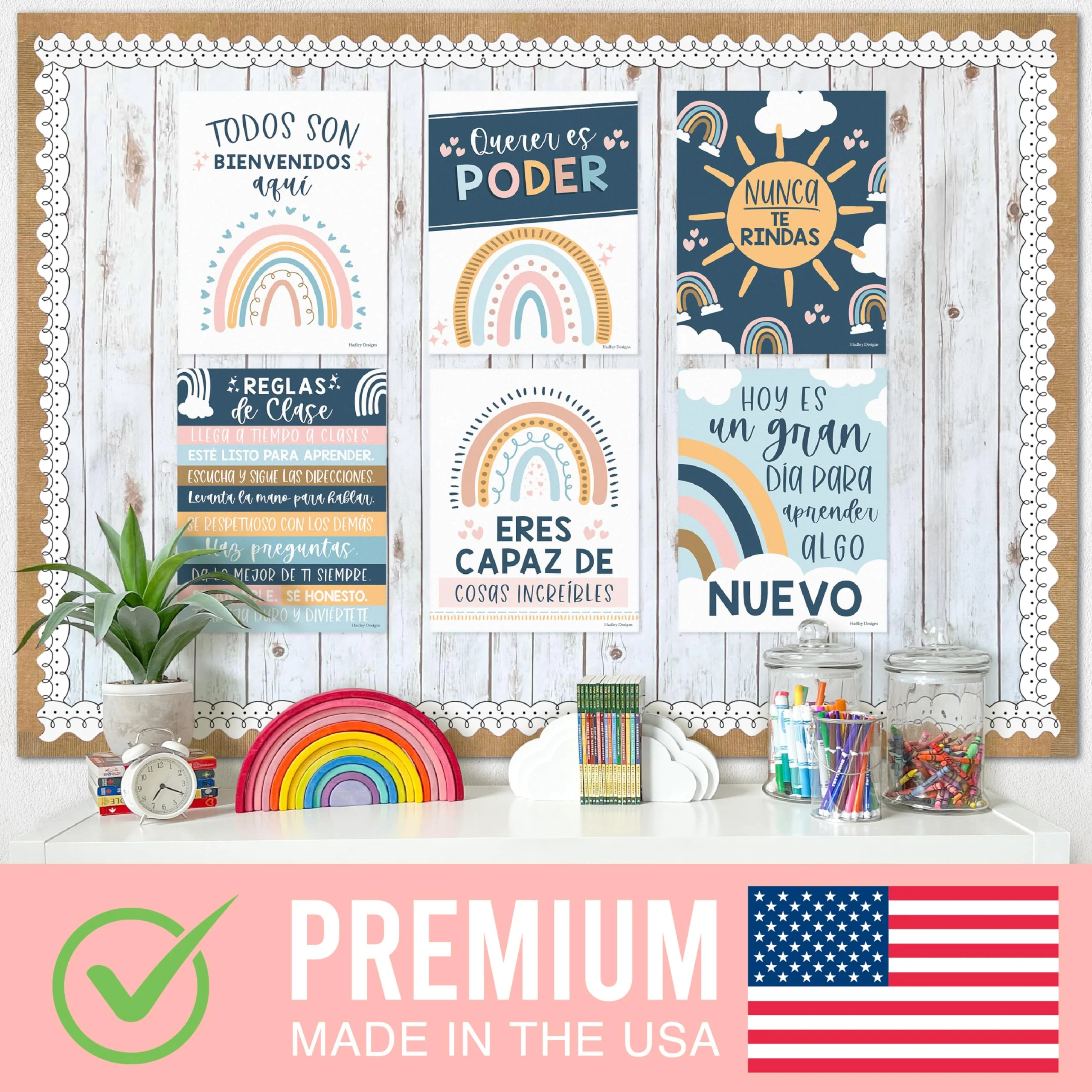 Spanish Motivational Posters, Boho Pack of 6 - Image 3