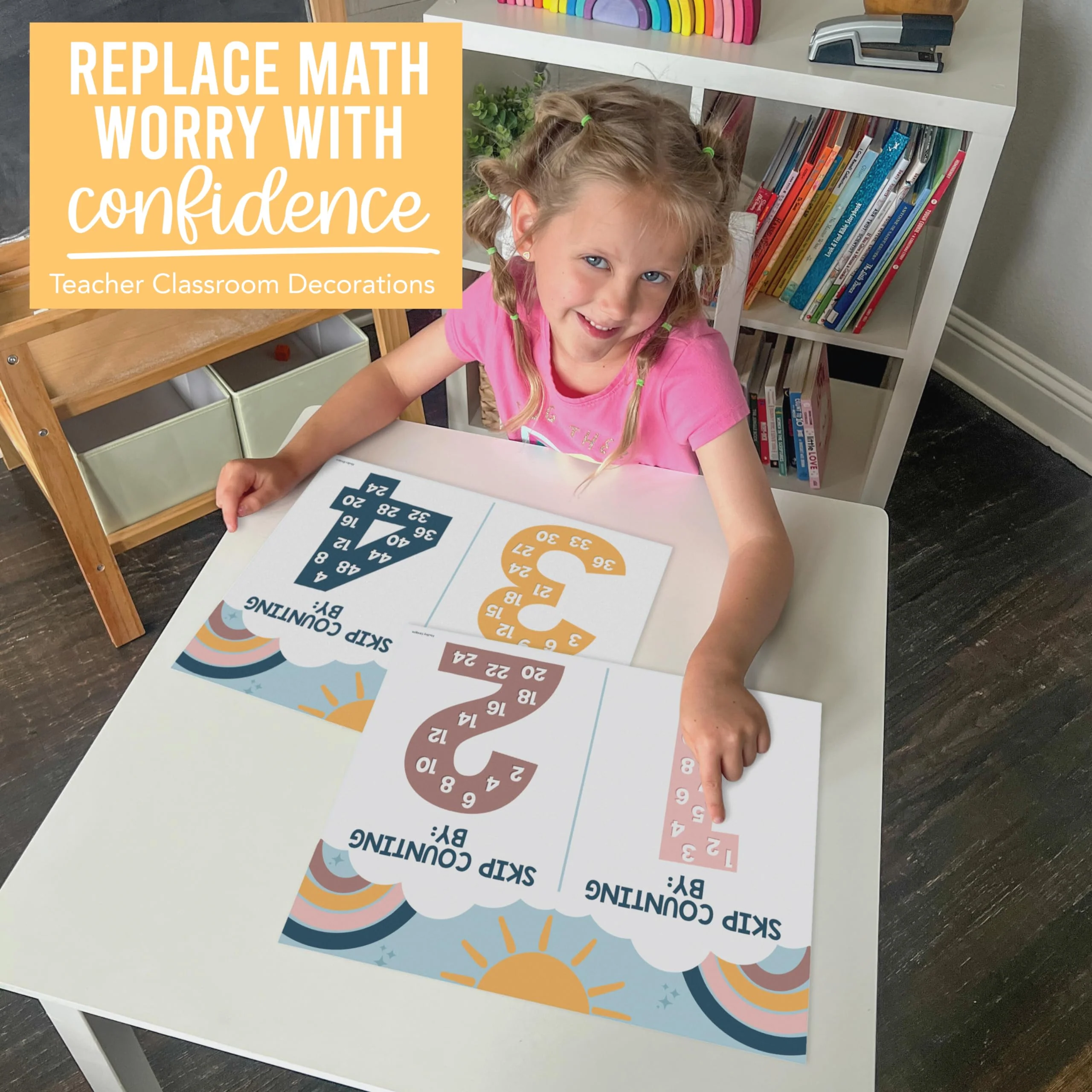 Multiplication & Division Kit: Boho 9 Poster Pack - Image 4