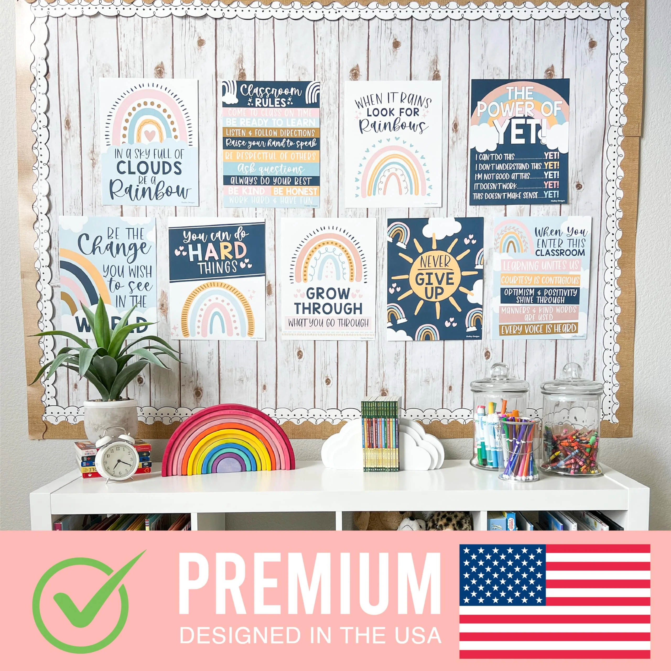 Motivational Classroom Posters, Boho Pack of 9 - Image 3