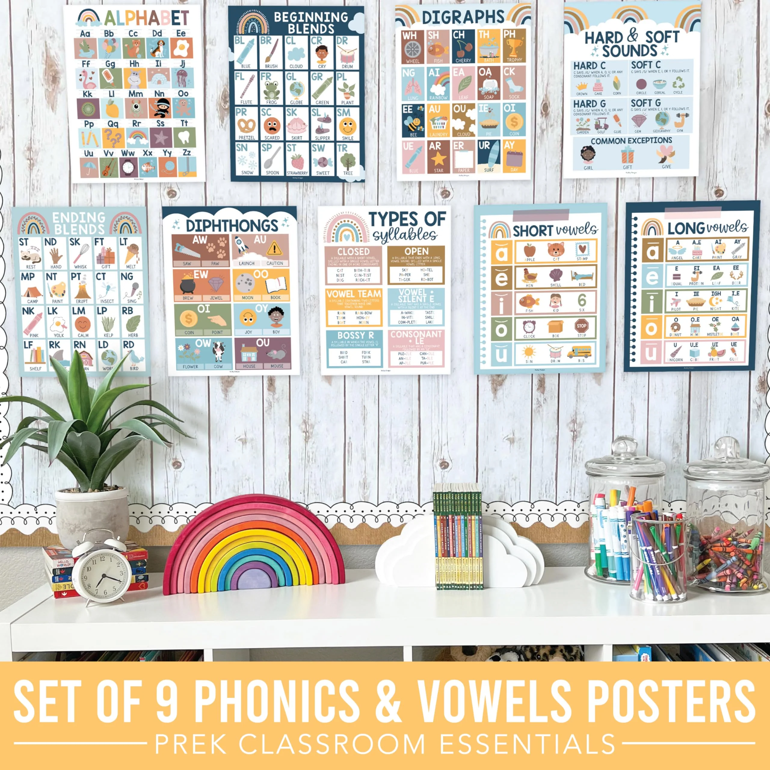 Phonics Foundations Kit: Boho 9 Poster Pack - Image 8