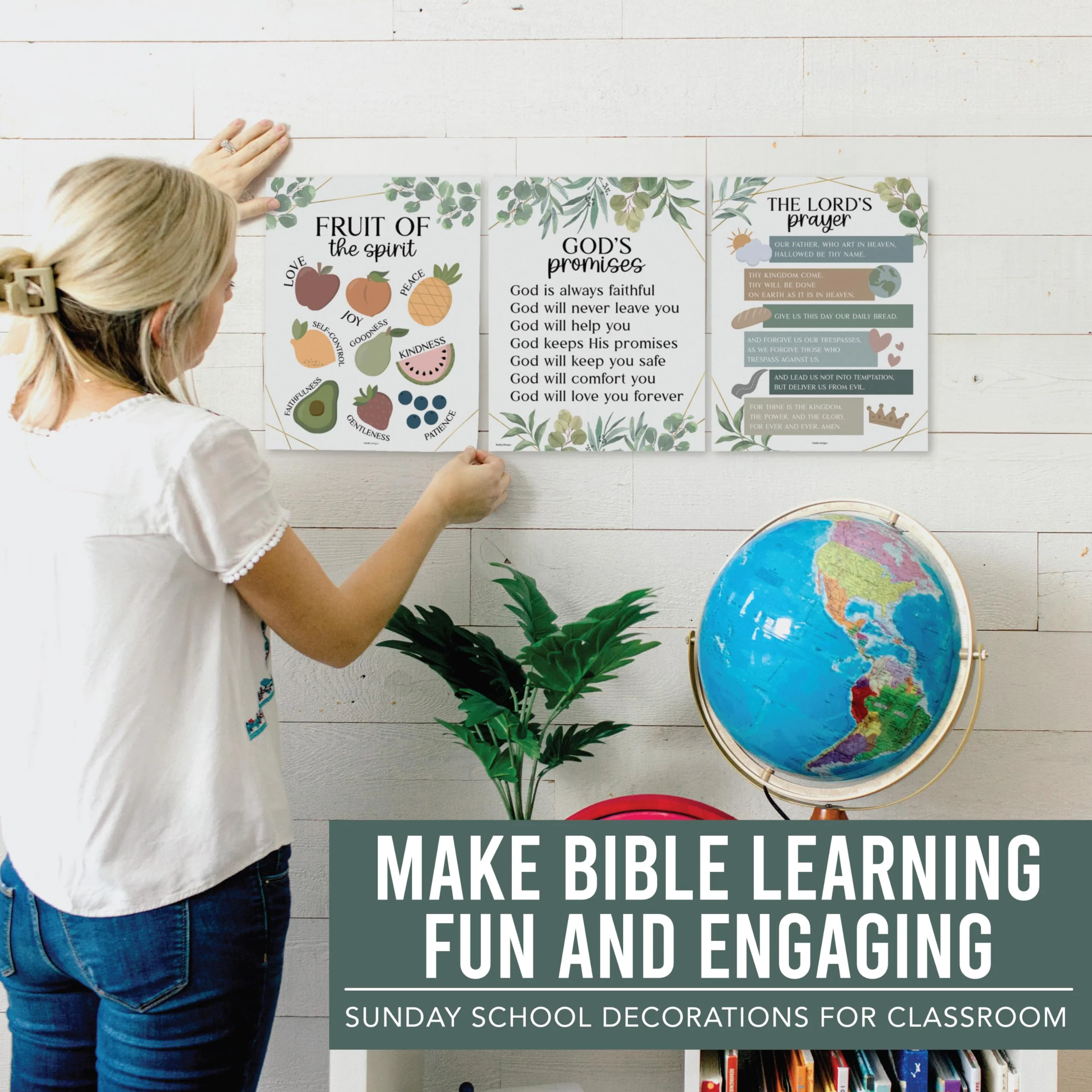 Bible Learning Kit, Greenery 9 Poster Pack - Image 9