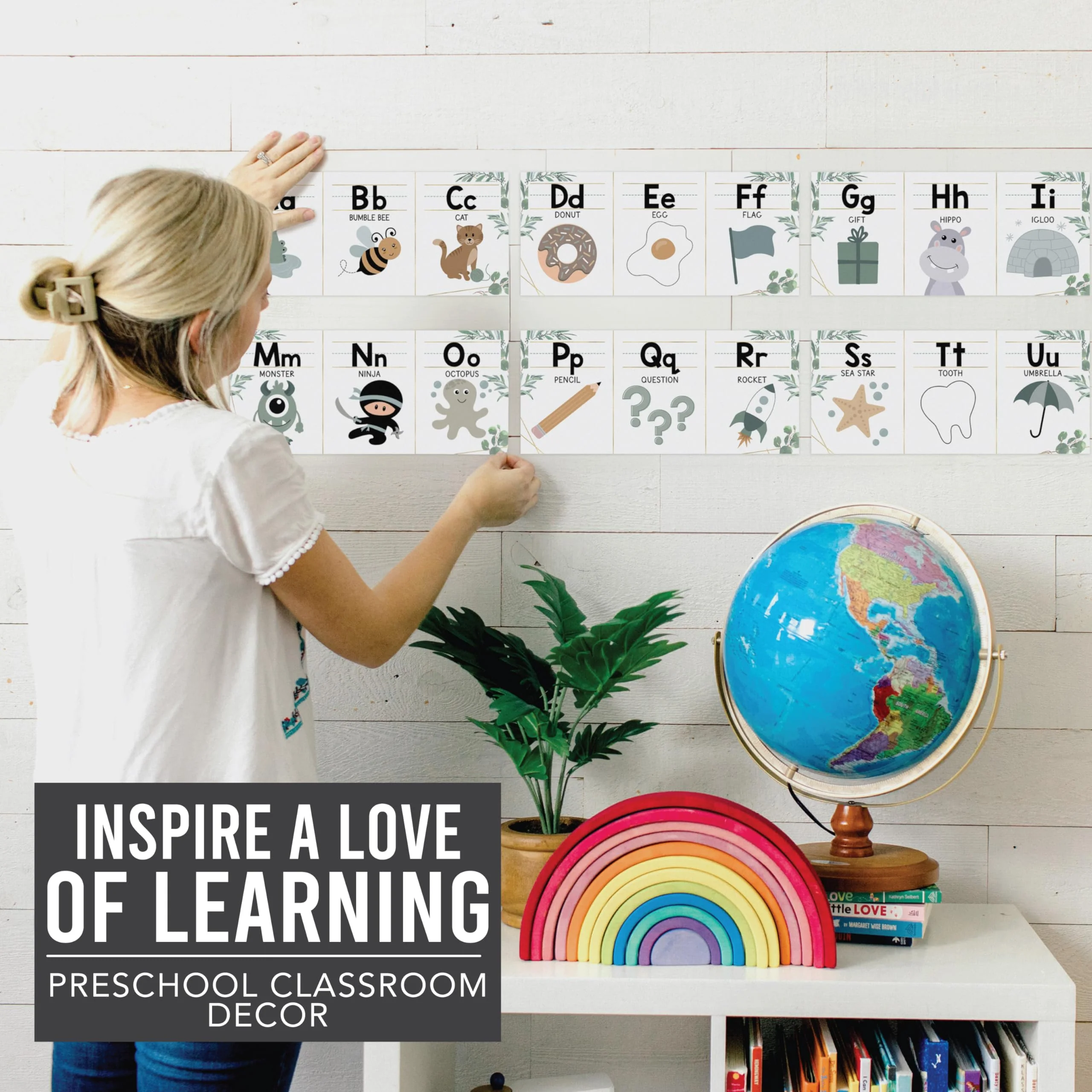 Alphabet Bulletin Board for Classroom Wall - ABC Posters, Alphabet Wall Chart, Number Line, Classroom Supplies - Image 6