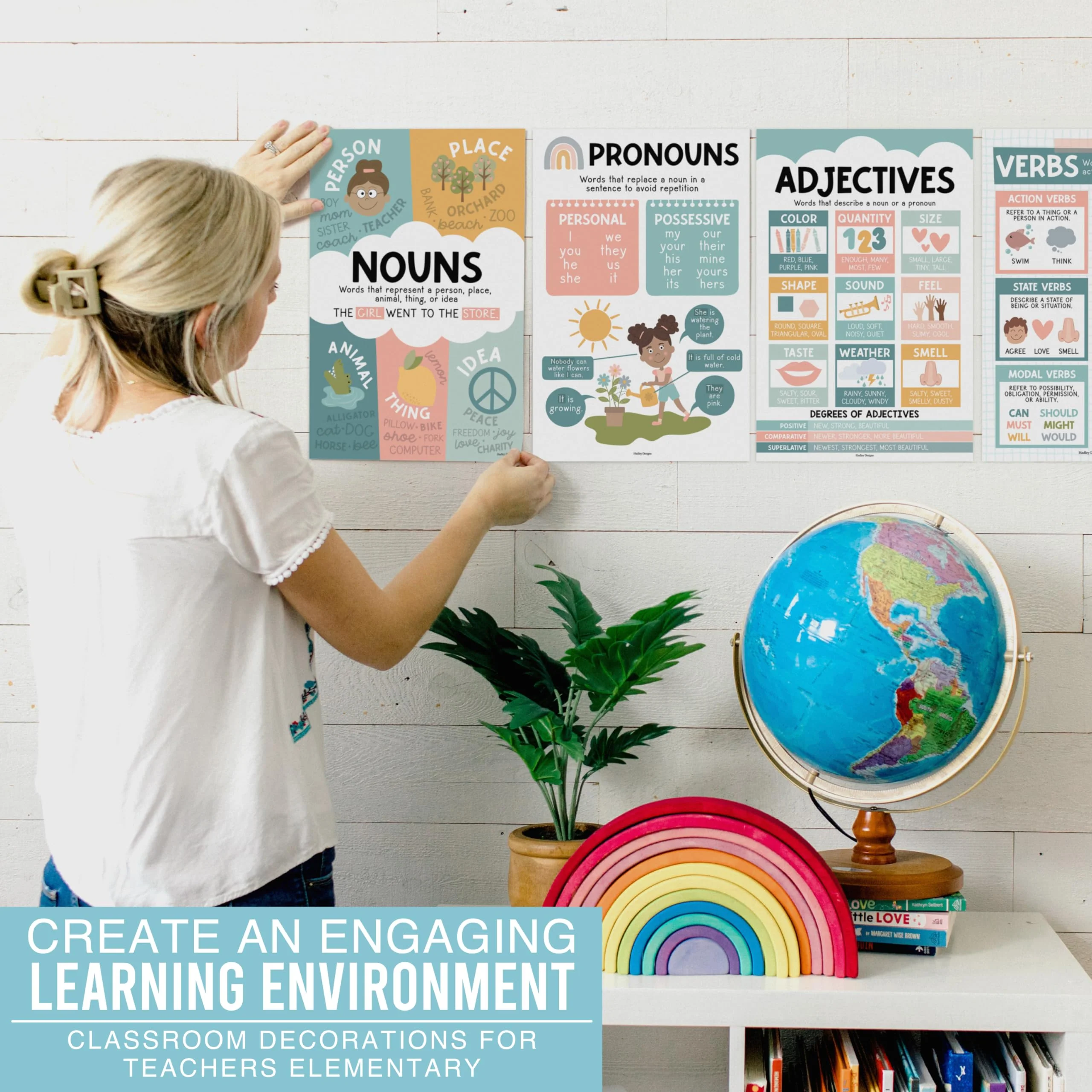 Boho Muted - Parts of Speech Posters - Image 5