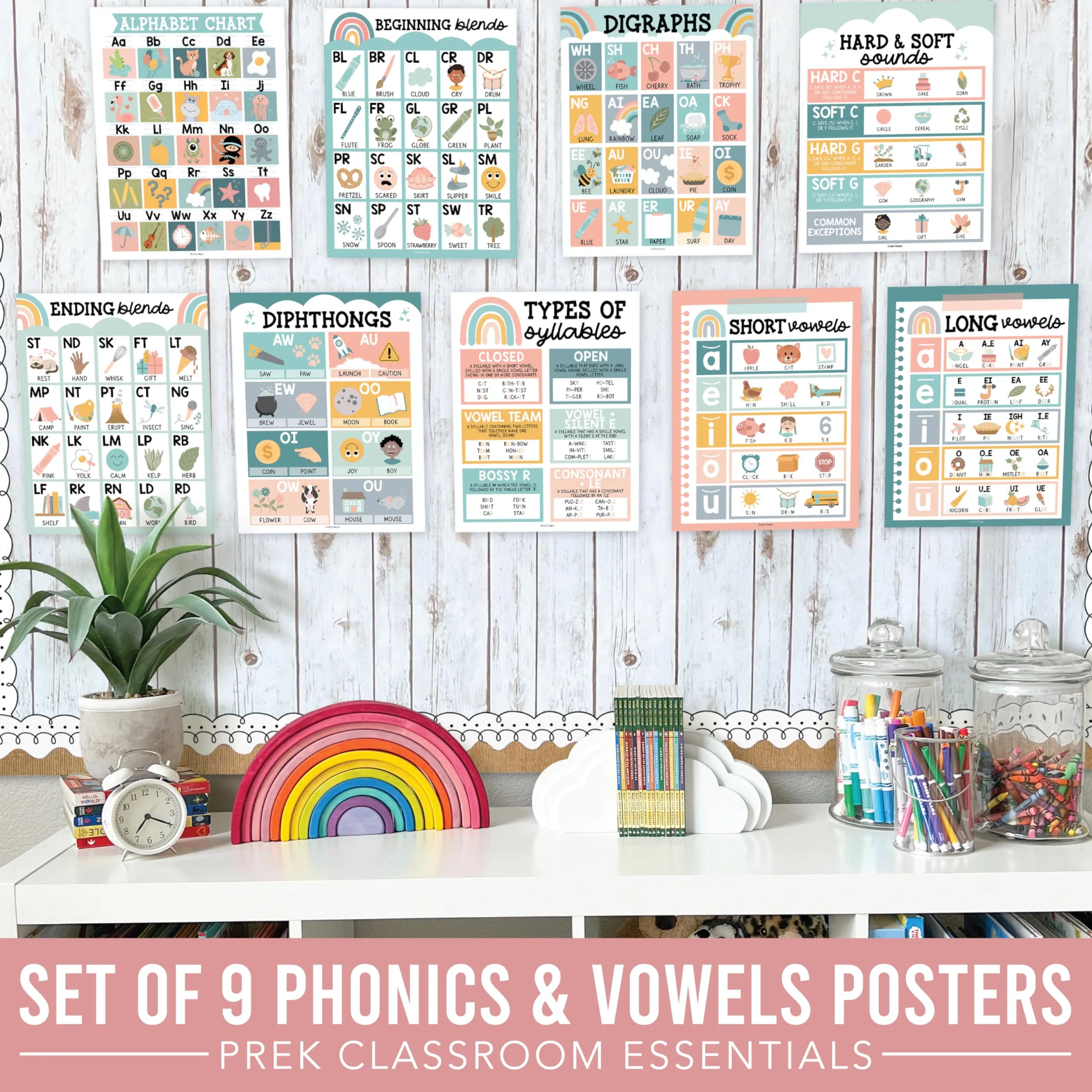 Phonics Foundations Kit: Boho 9 Poster Pack - Image 8