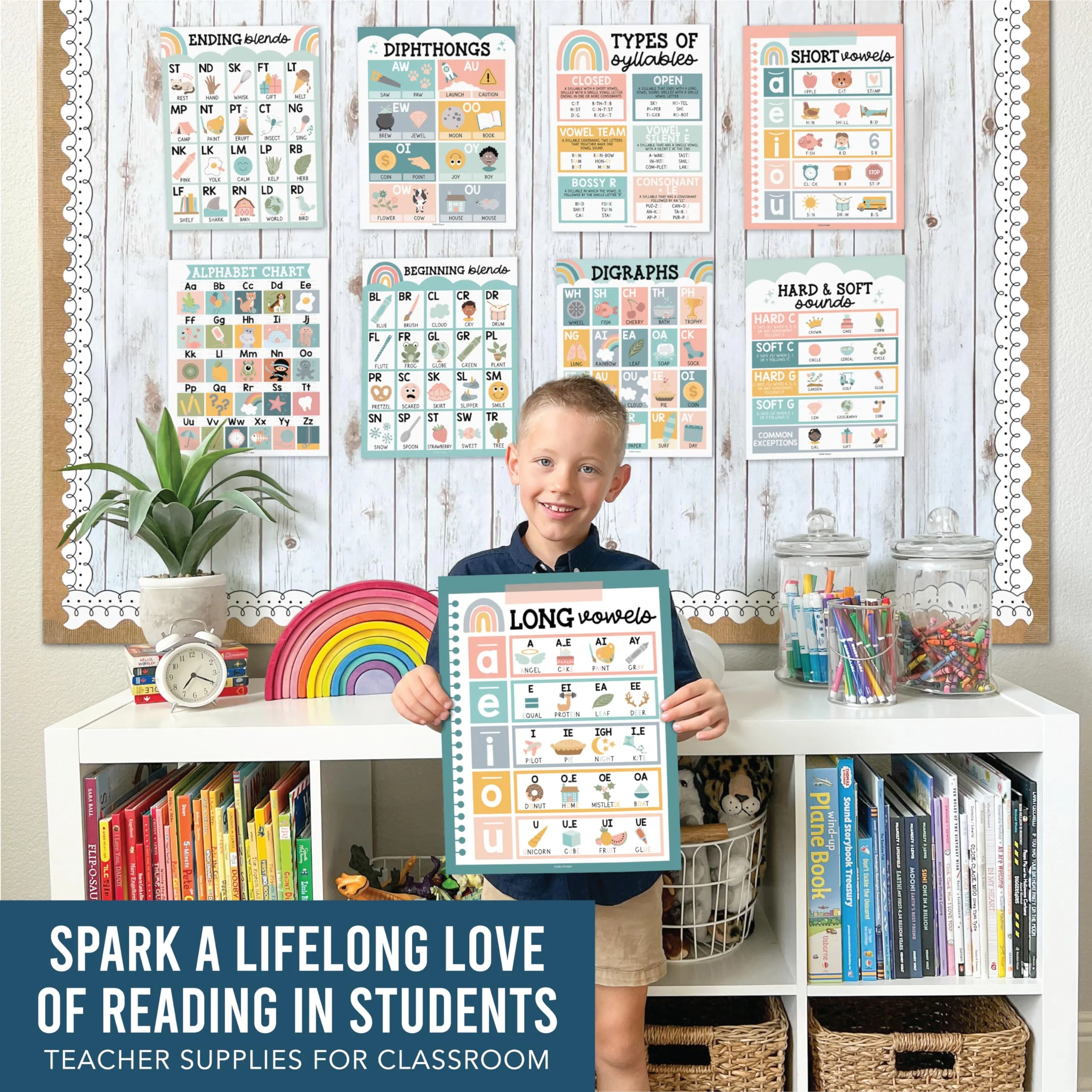 Phonics Foundations Kit: Boho 9 Poster Pack - Image 9