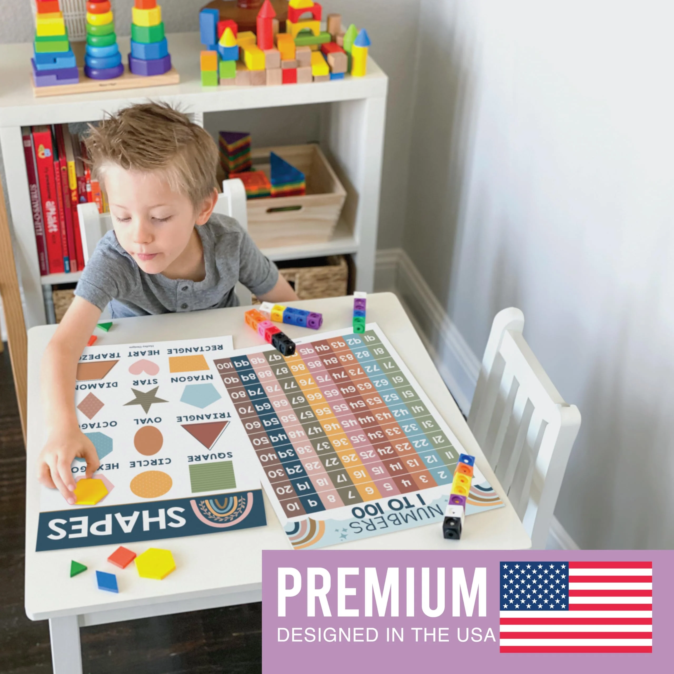 PreK Early Learning Kit: Boho 16 Poster Pack - Image 3
