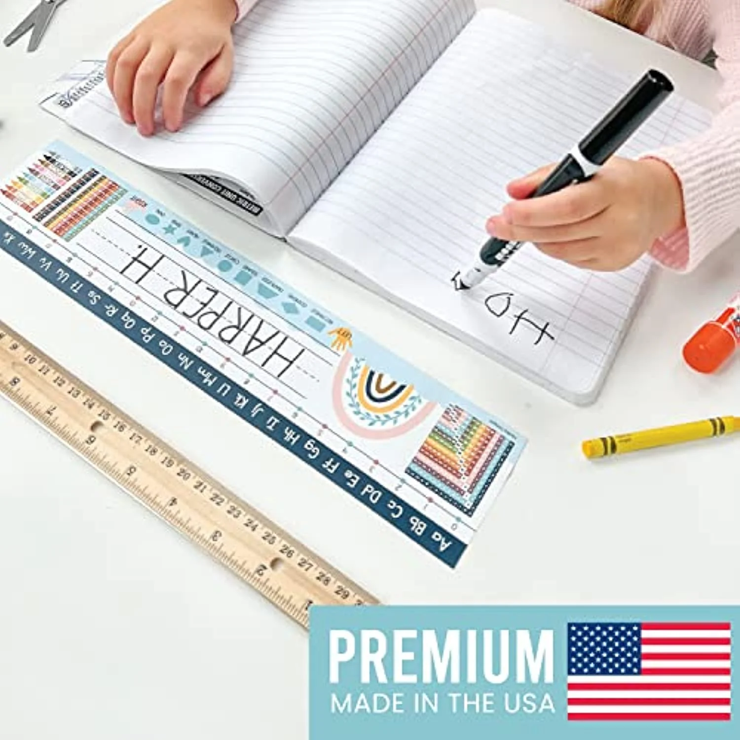 Classroom Name Plates, Boho Rainbow Pack of 25 - Image 3