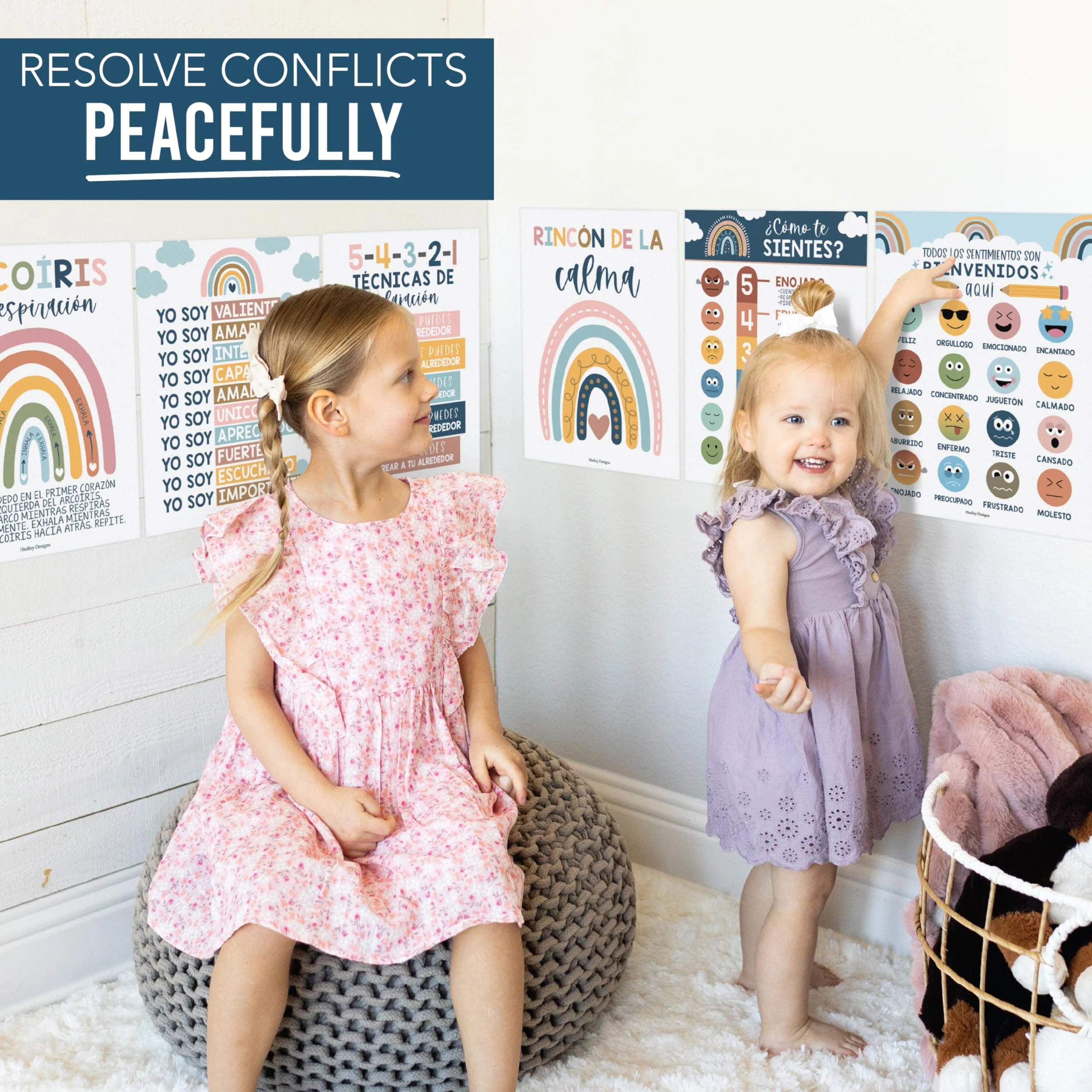 Boho Rainbow  Spanish Calming Corner Posters - Image 5