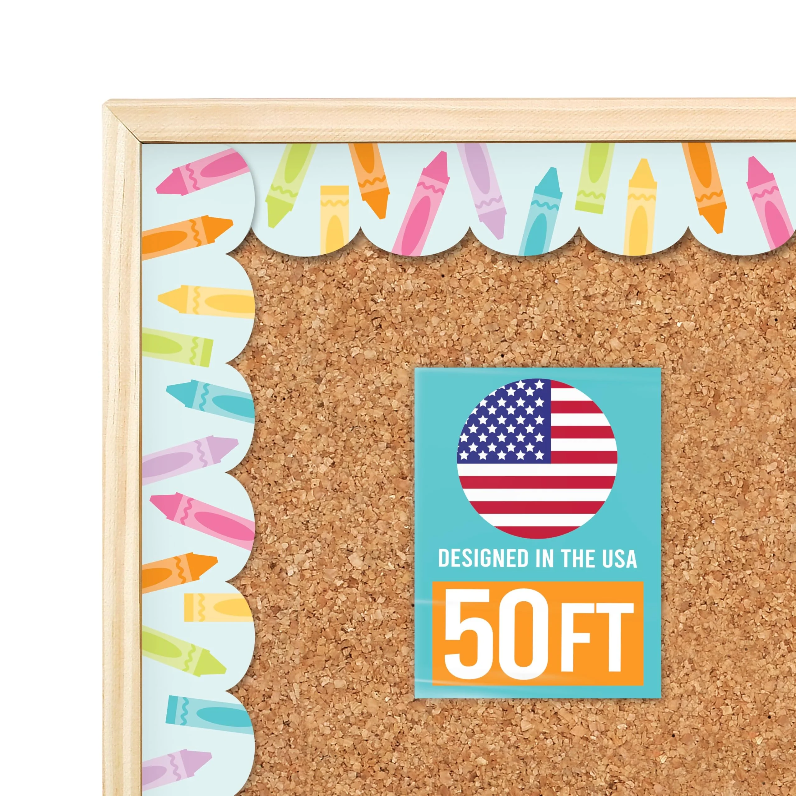 Bulletin Board Borders - Classroom Decor, School Supplies, Borders for Walls - 50 Feet