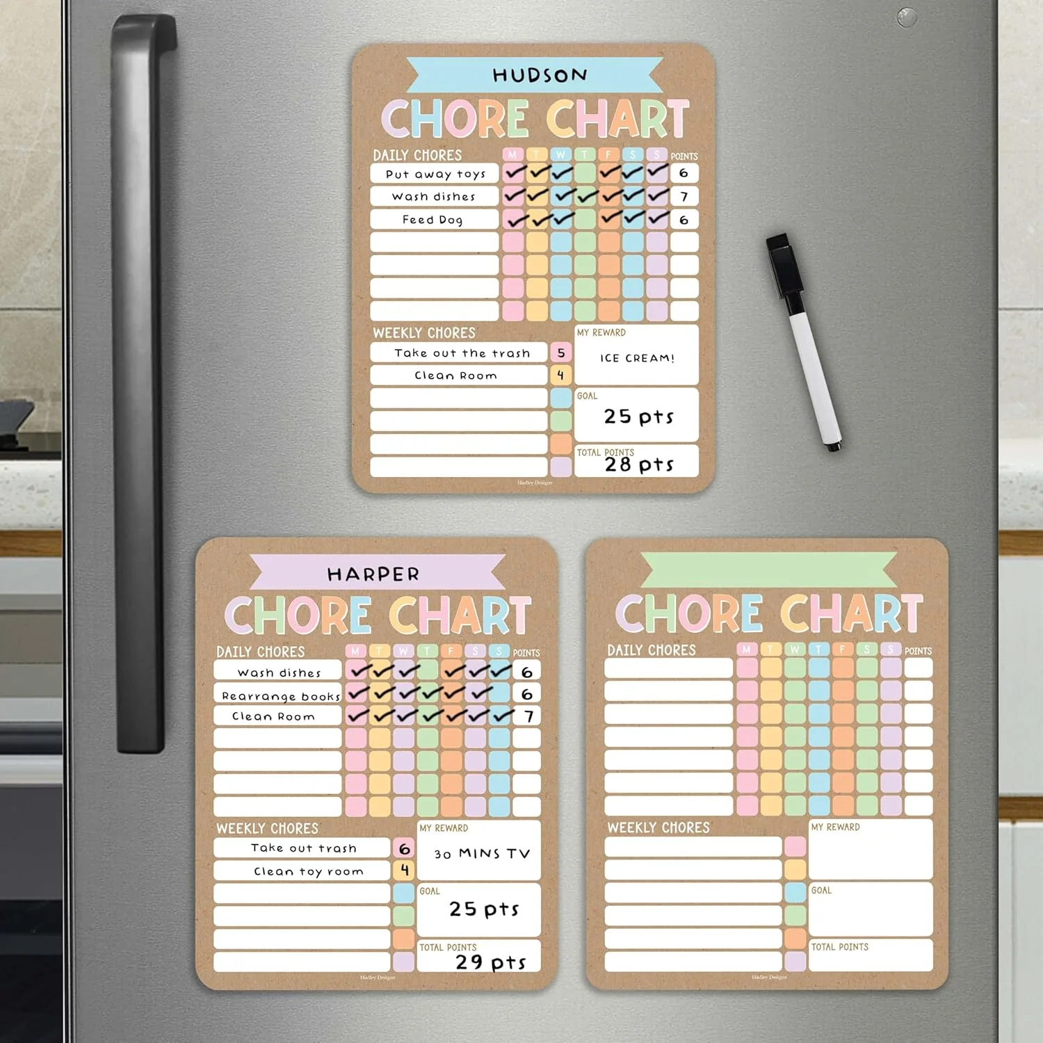 Magnetic Chore Chart for Responsible Kids - Image 2