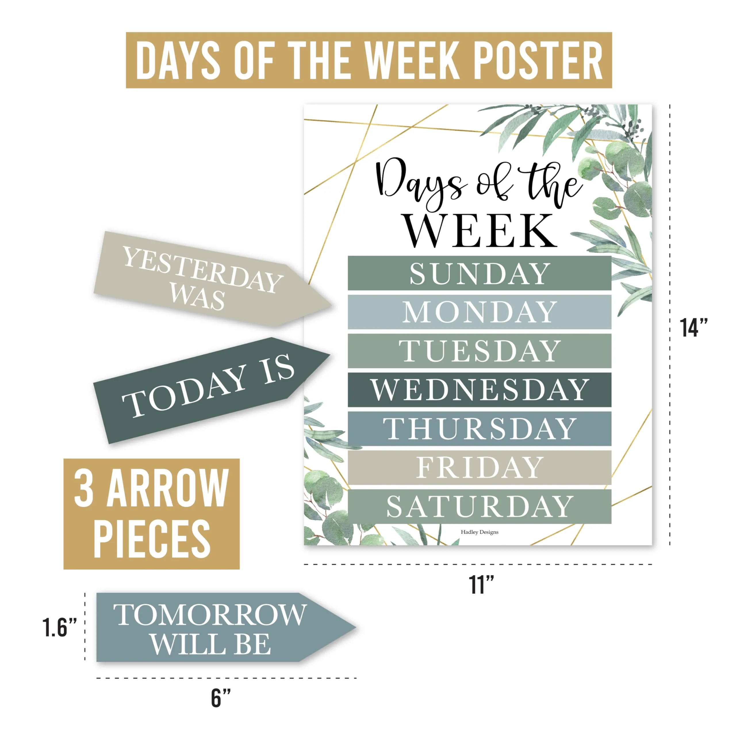 Classroom Calendar Set - Bulletin Board Calendar for Classroom, School Calendar, Teacher Supplies - Image 4