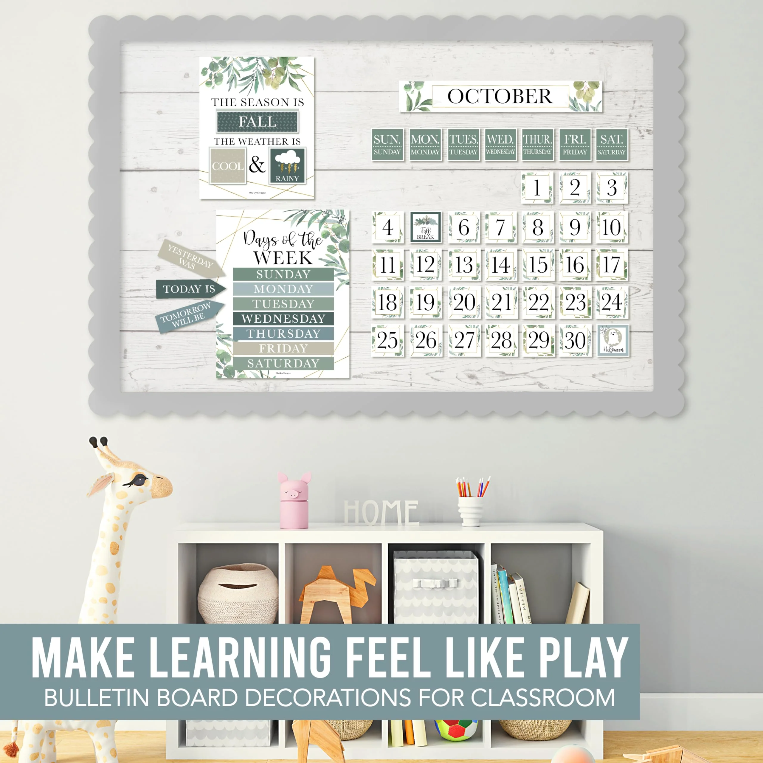 Classroom Calendar Set - Bulletin Board Calendar for Classroom, School Calendar, Teacher Supplies - Image 7