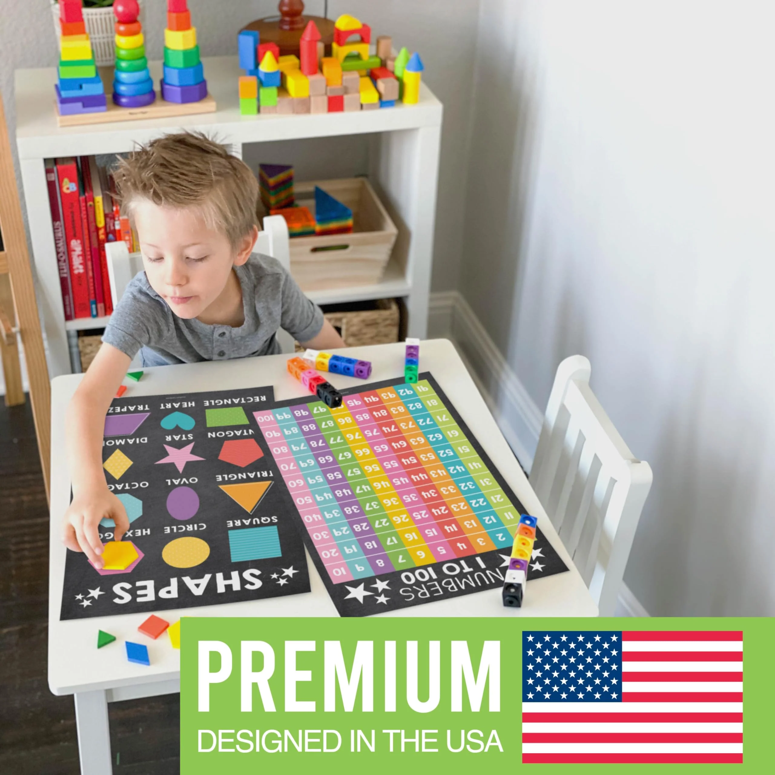 Preschool Head Start Kit, Chalkboard 16 Poster Pack - Image 3