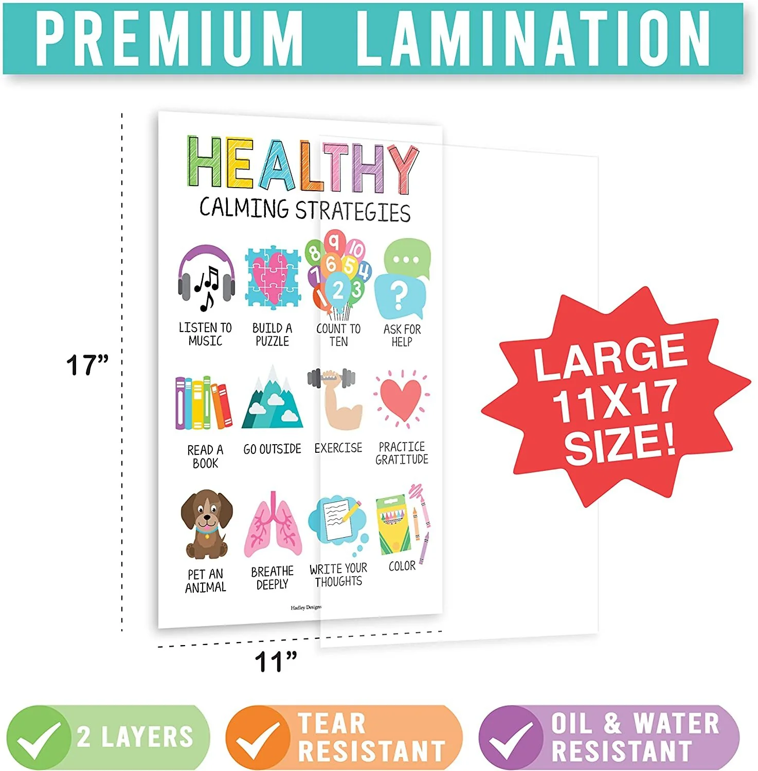 Emotional Intelligence Growth Kit: Colorful 4 Poster Pack - Image 4