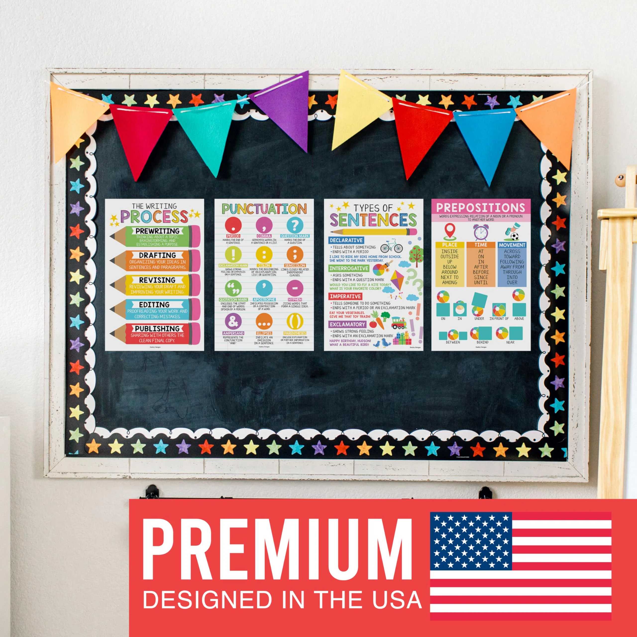 Parts of Speech Kit: Colorful 12 Poster Pack - Image 8
