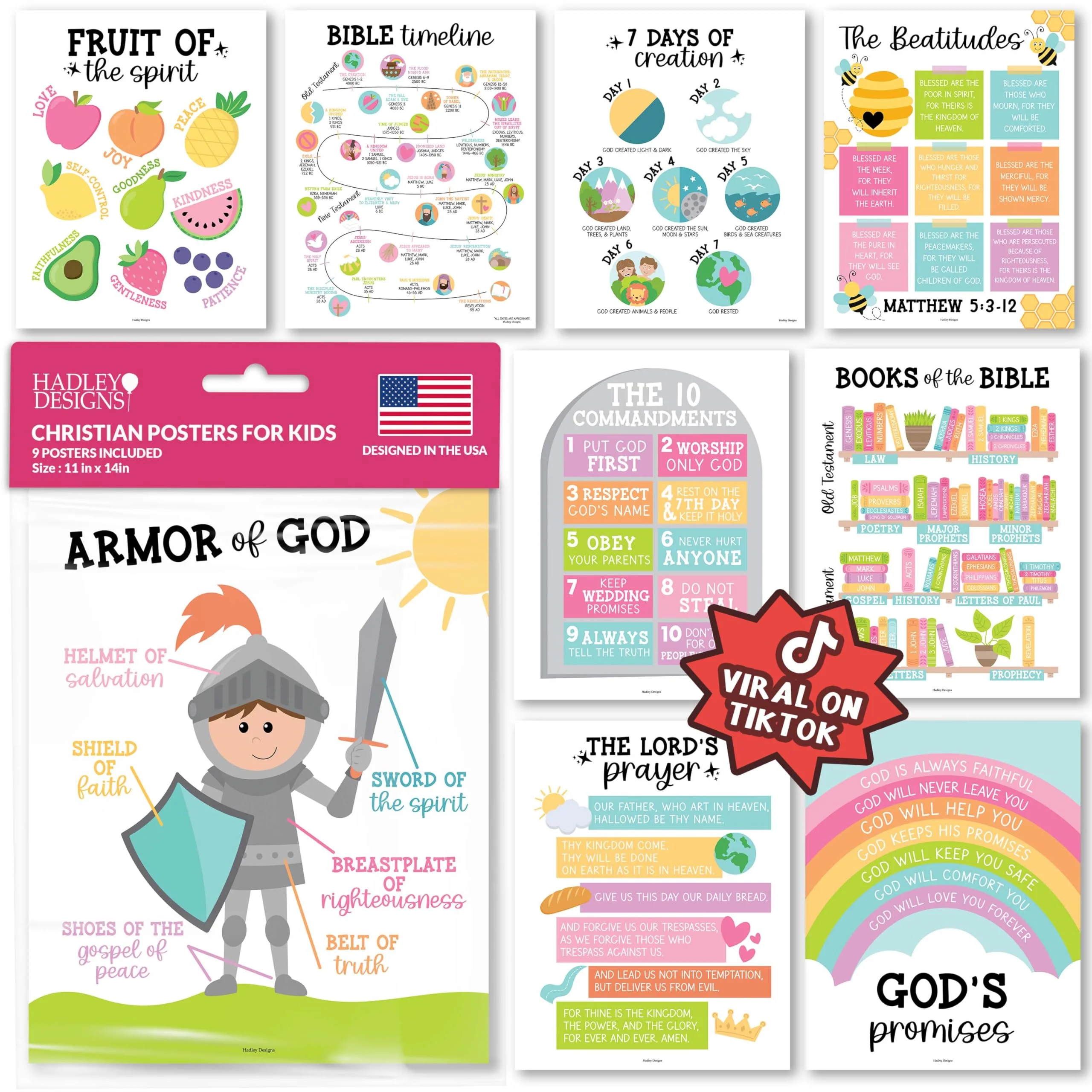 Colorful Pastel Bible Posters