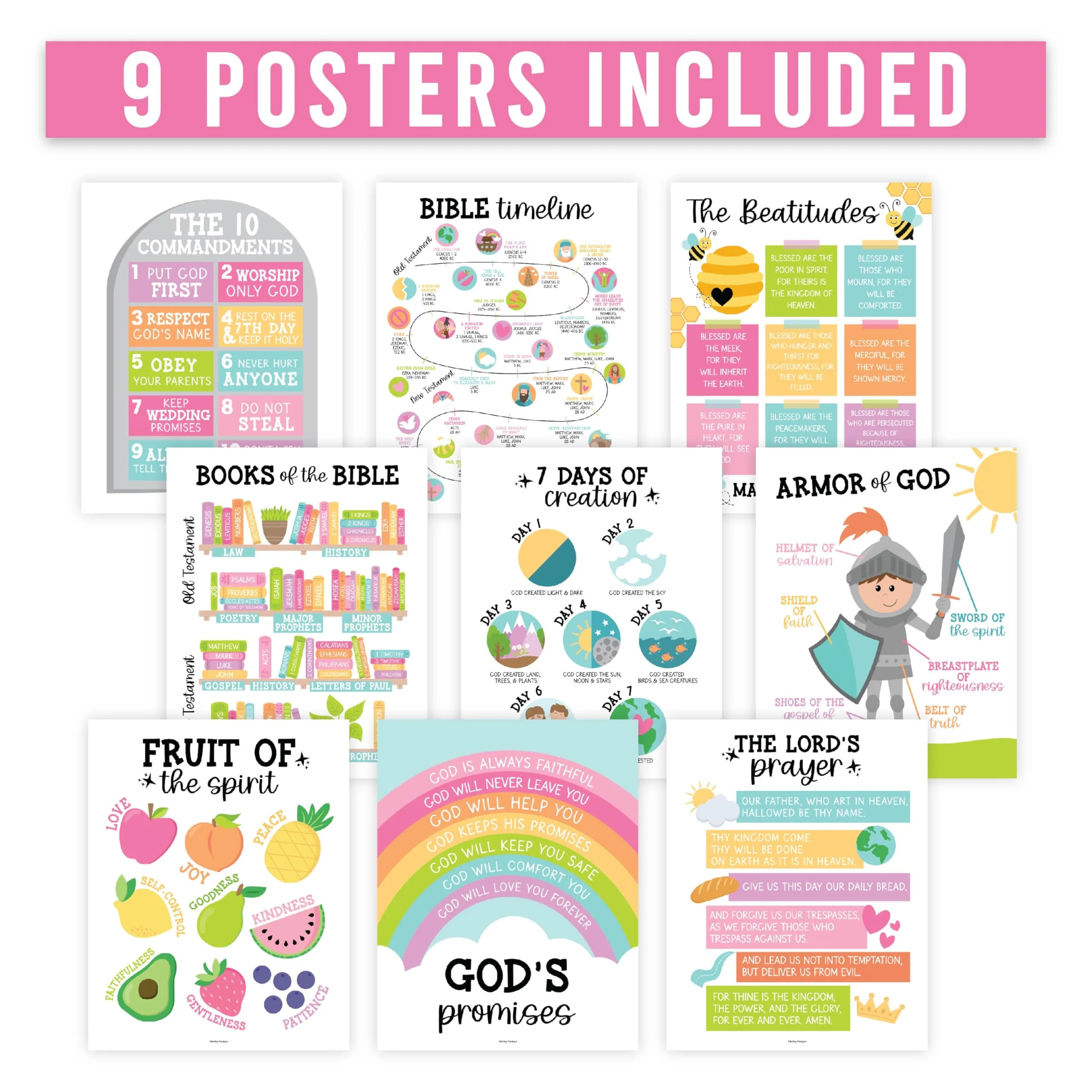 Colorful Pastel Bible Posters - Image 4