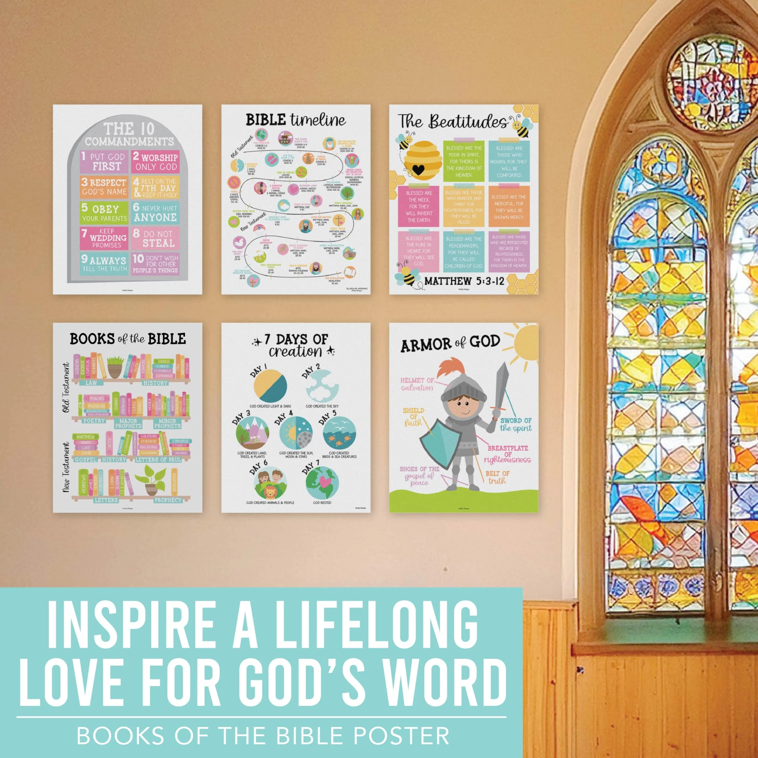 Colorful Pastel Bible Posters - Image 5