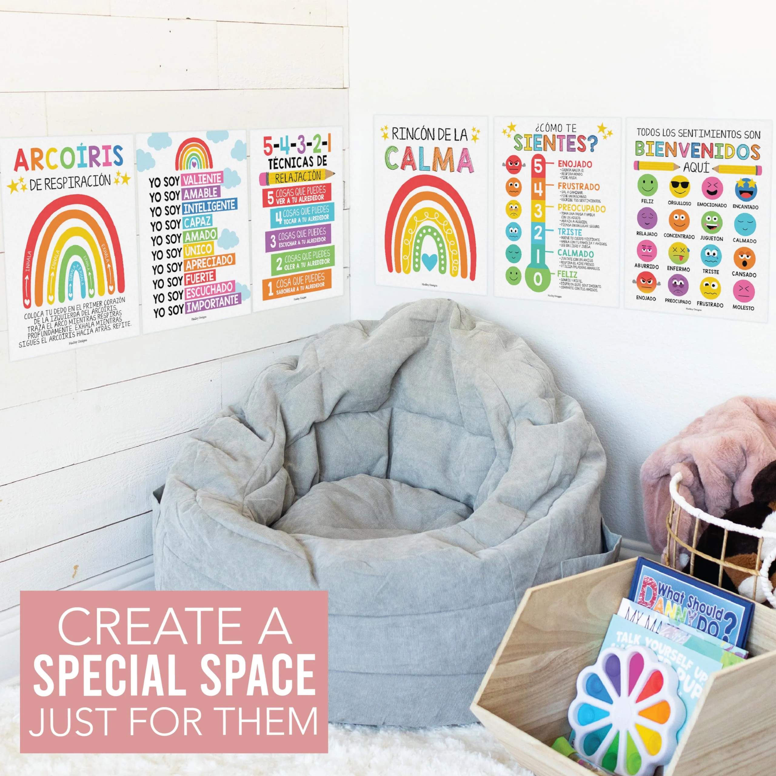 Colorful  Spanish Calming Corner Posters - Image 8