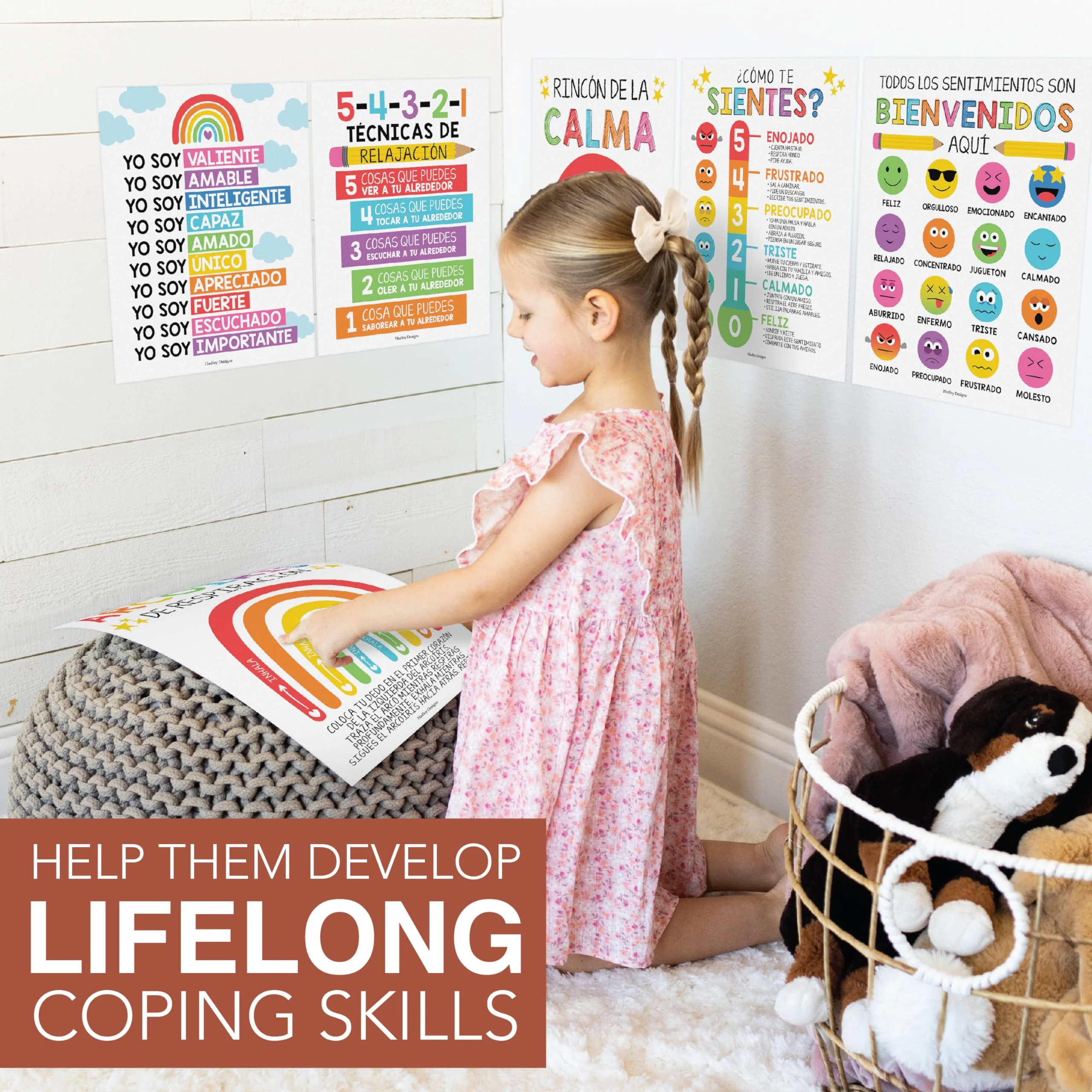 Colorful  Spanish Calming Corner Posters - Image 9