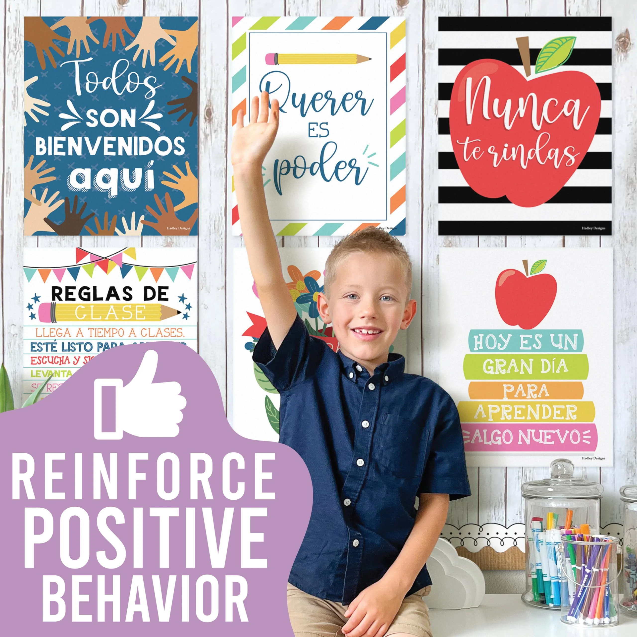 Colorful Spanish Motivational Classroom Posters - Image 2