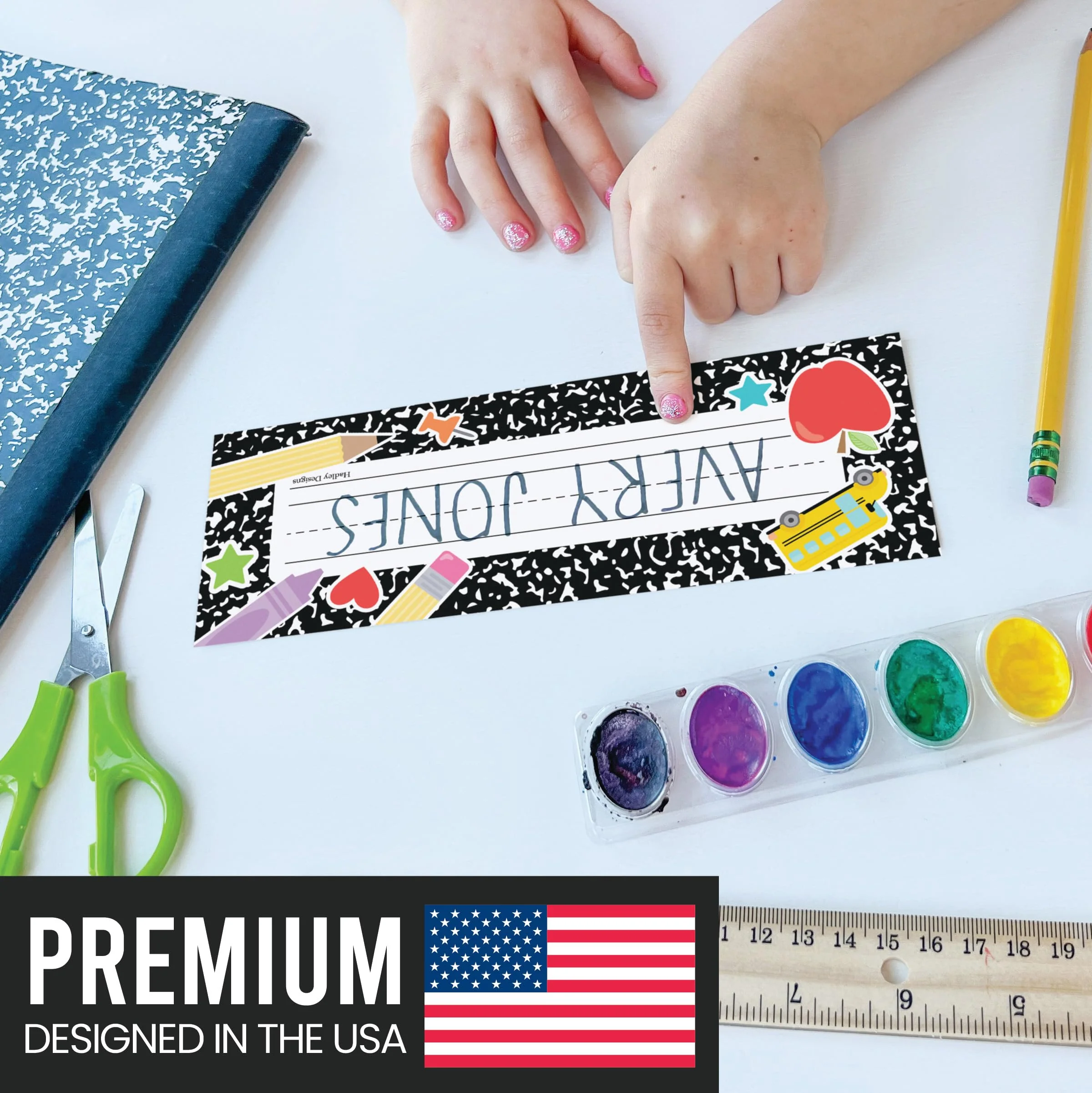 Composition Notebook Name Tag Labels 25 - Image 5