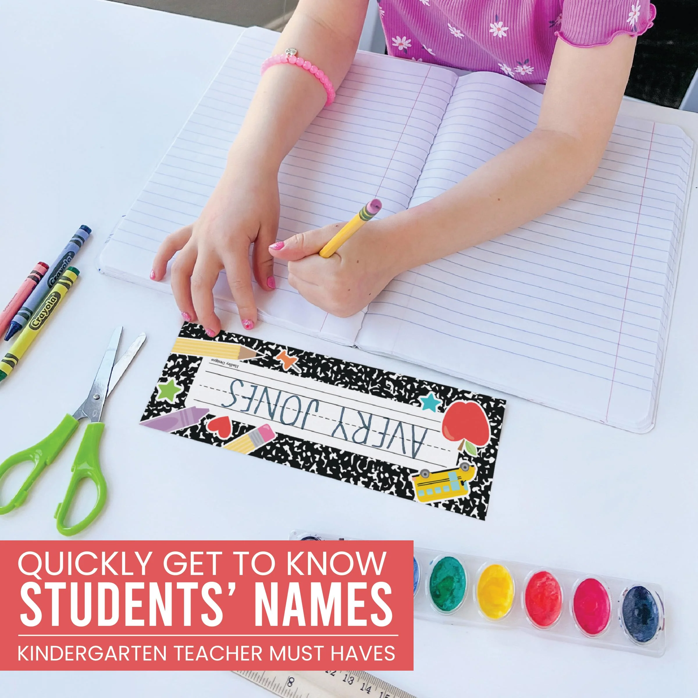 Composition Notebook Name Tag Labels 25 - Image 9
