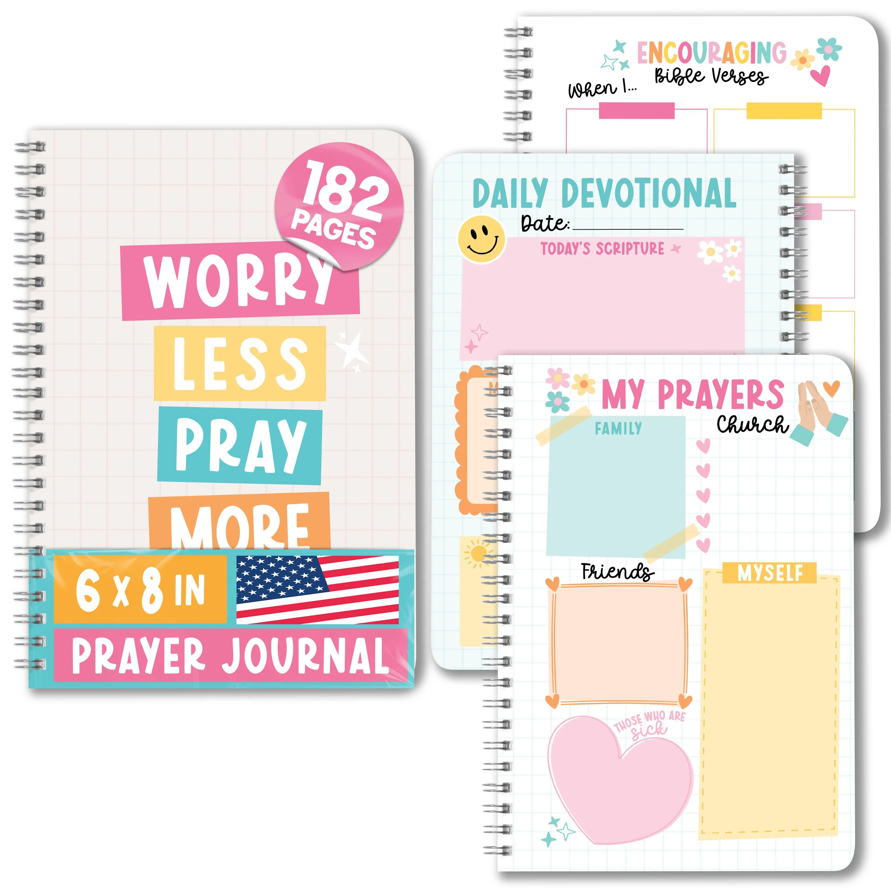 Guided Prayer Journal for Women - Daily Devotional Notebook, Bible Journaling, Beige Religious Gifts & Men's Devotional Journal - Beige