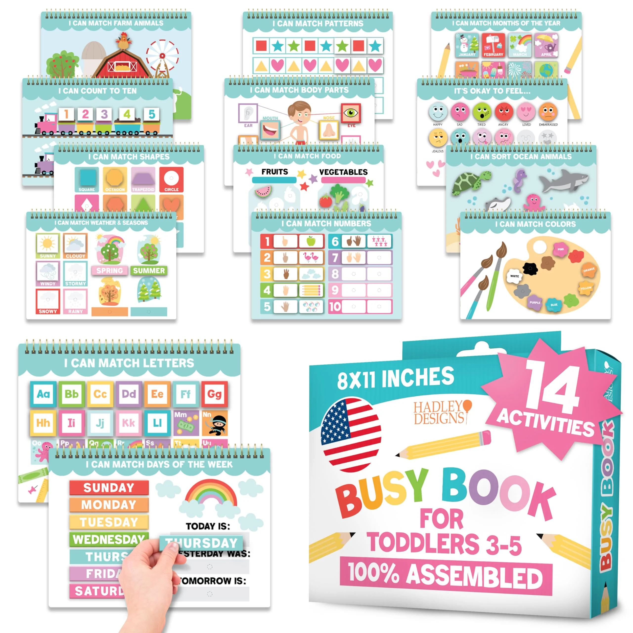 Kindergarten Prep Kit | Preschool Learning Toys 3-5 | Homeschool Toddler Activities Bundle Gift - Image 3