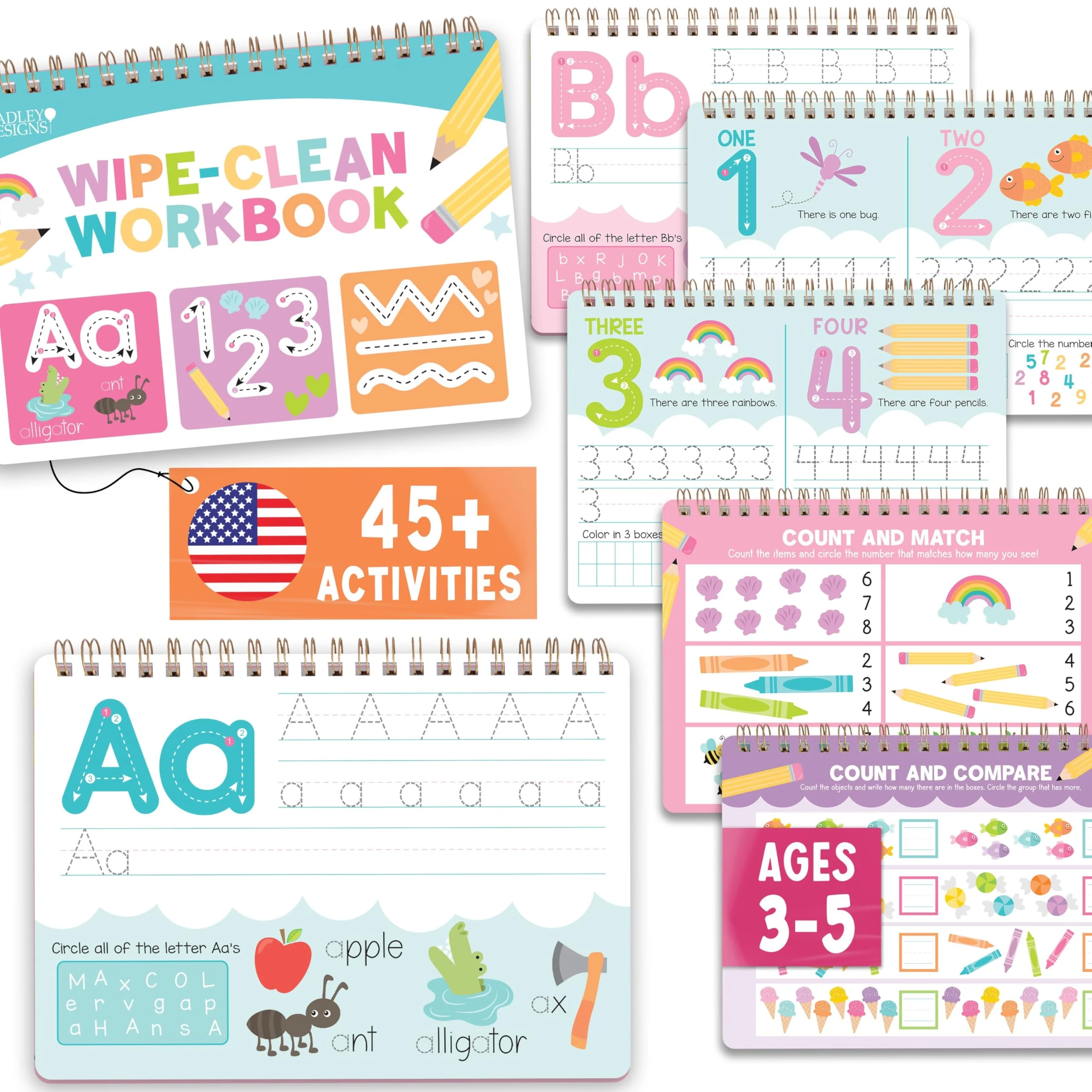 Magic Handwriting Workbook + Prek Busy Book Bundle
