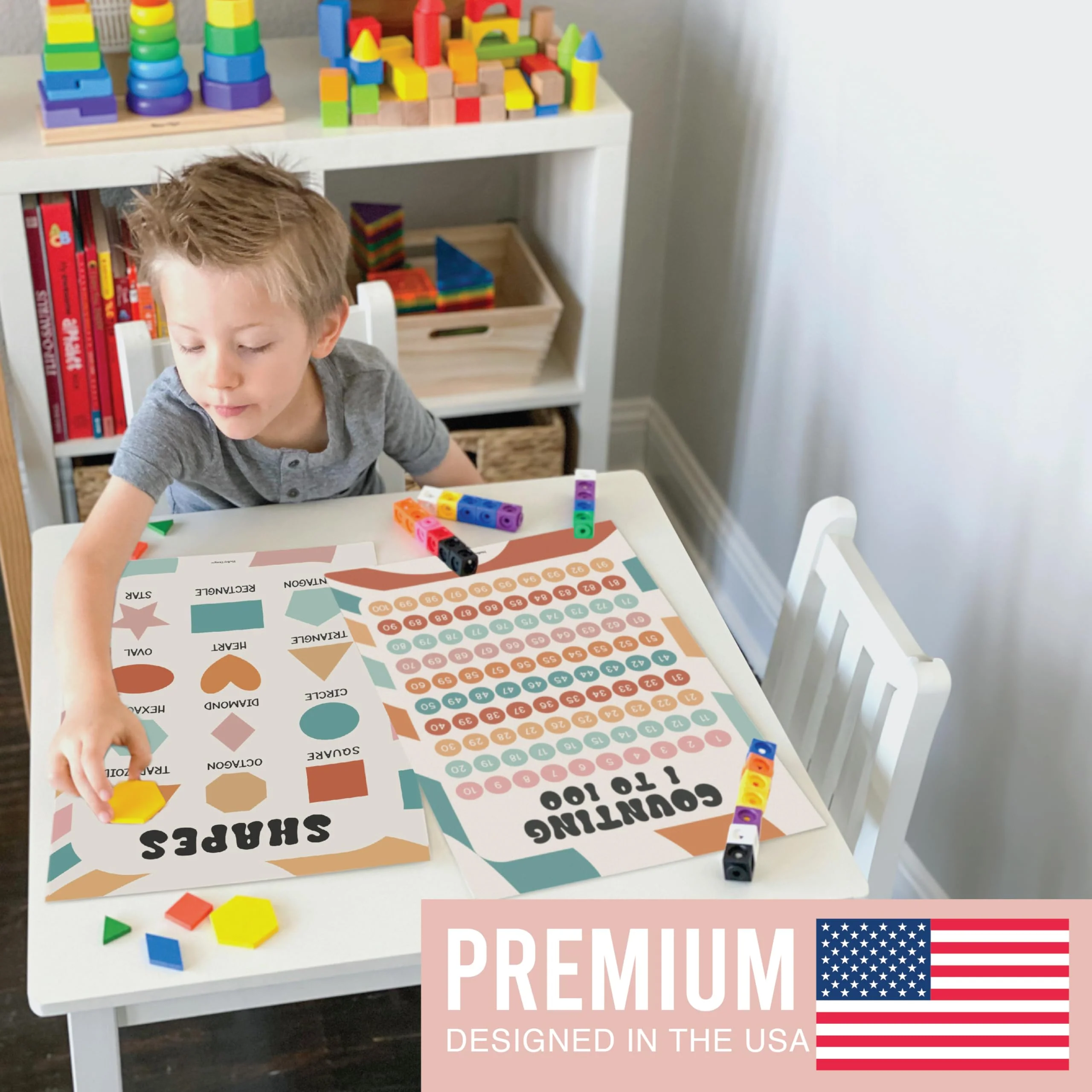 Preschool Head Start Kit, Retro Boho 16 Poster Pack - Image 7
