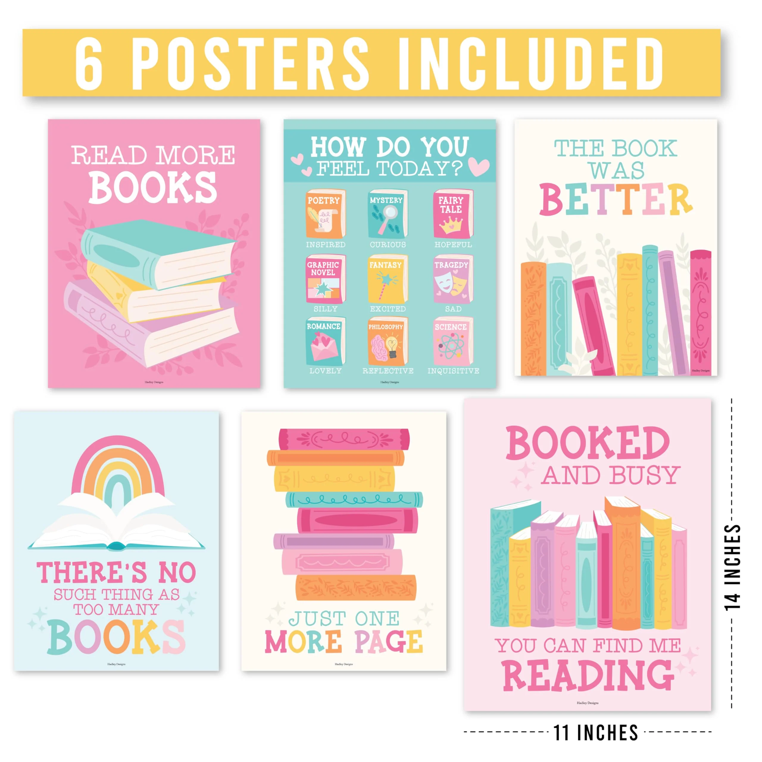 Reading Habit Builder Kit: Boho 6 Poster Pack - Image 4