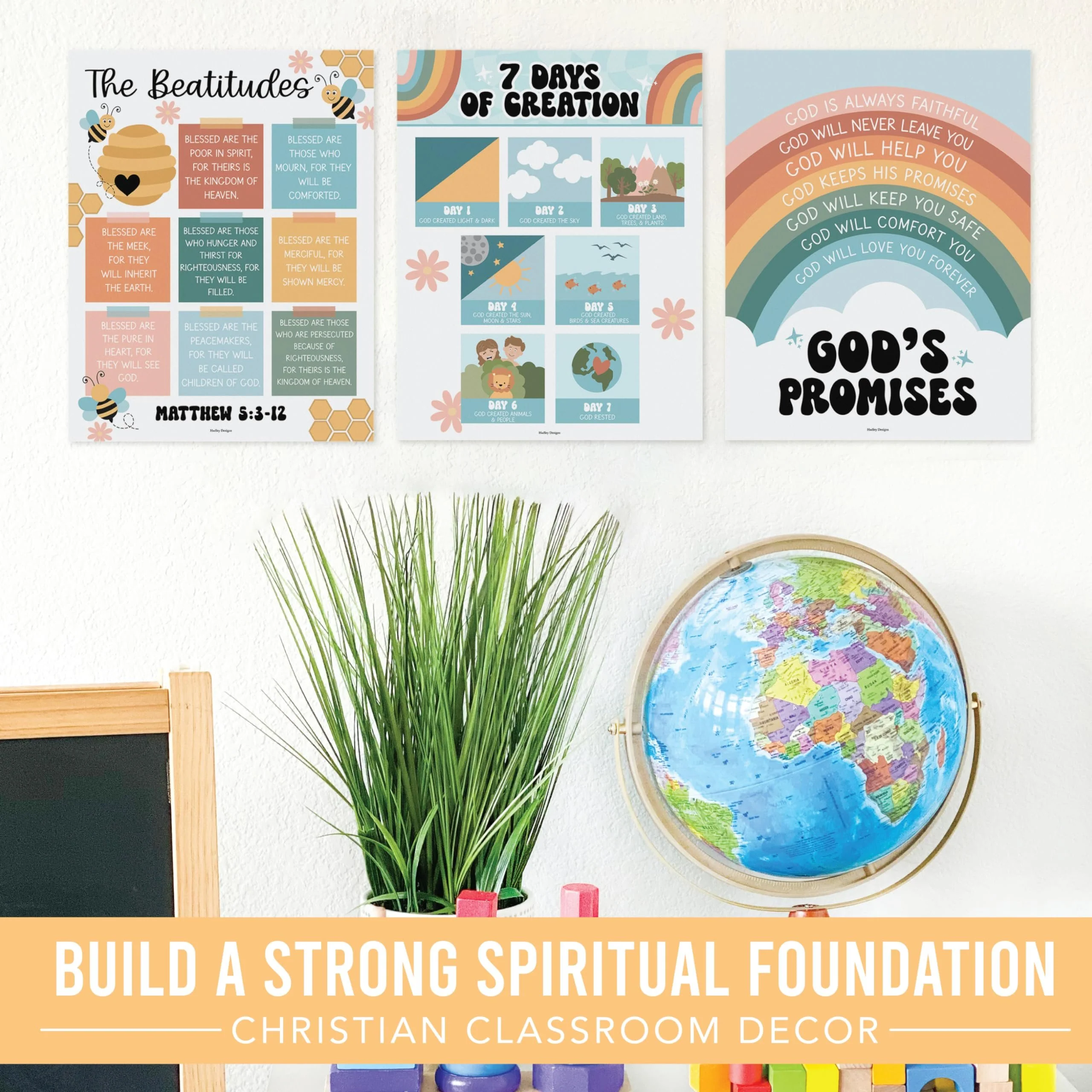 Bible Learning Kit, Retro 9 Poster Pack - Image 7
