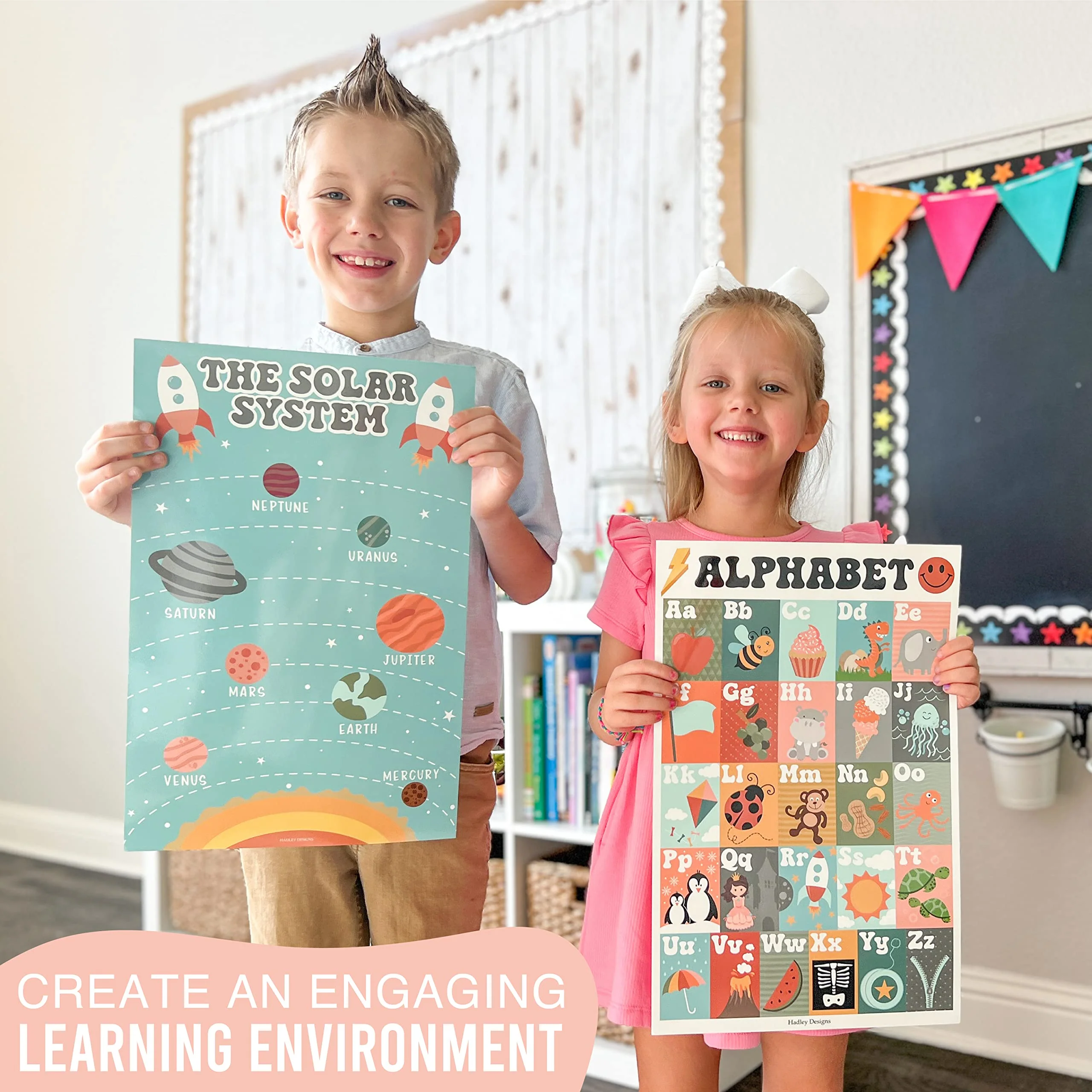 Preschool Head Start Kit, Retro 16 Poster Pack - Image 6