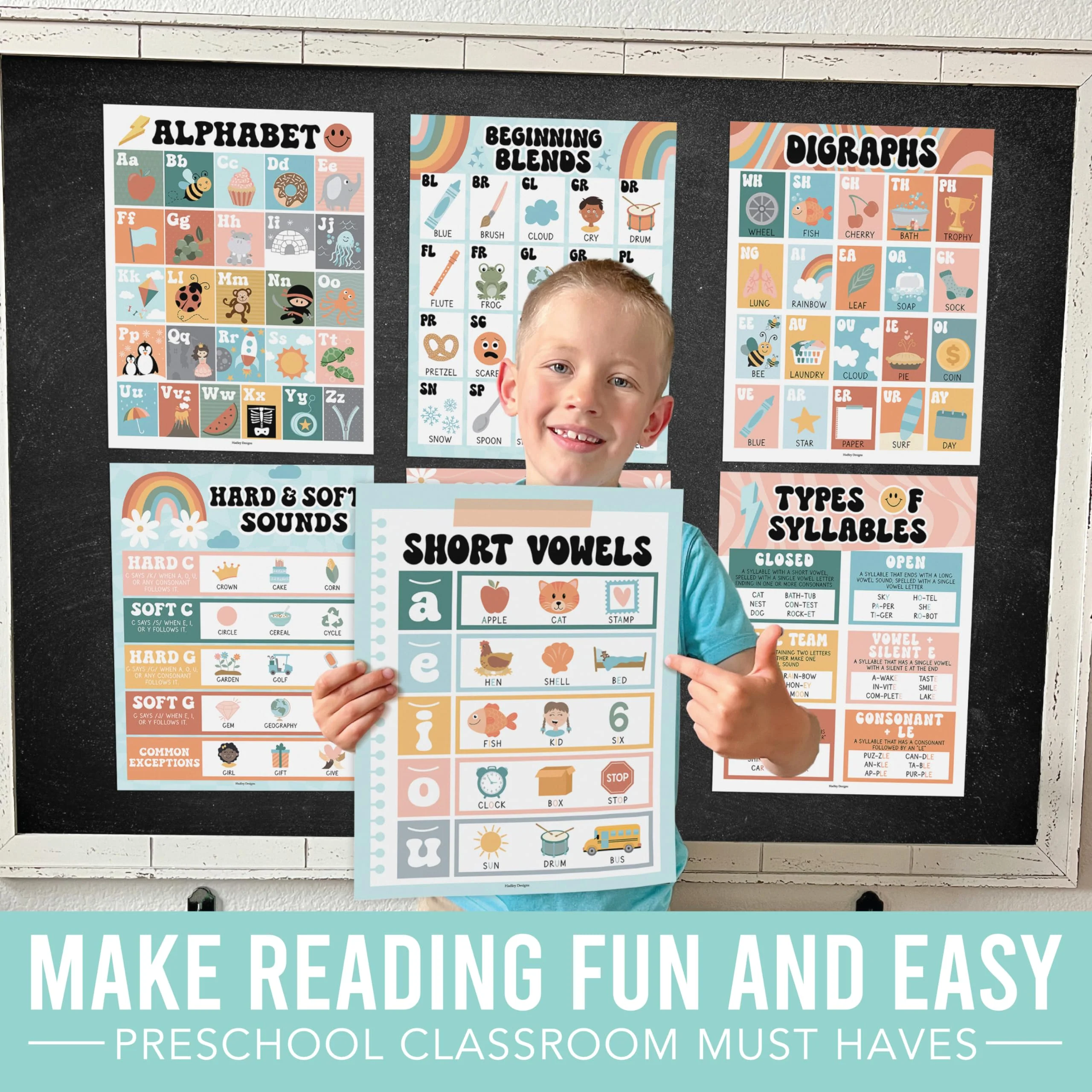 Phonics Foundations Kit: Retro 9 Poster Pack - Image 6