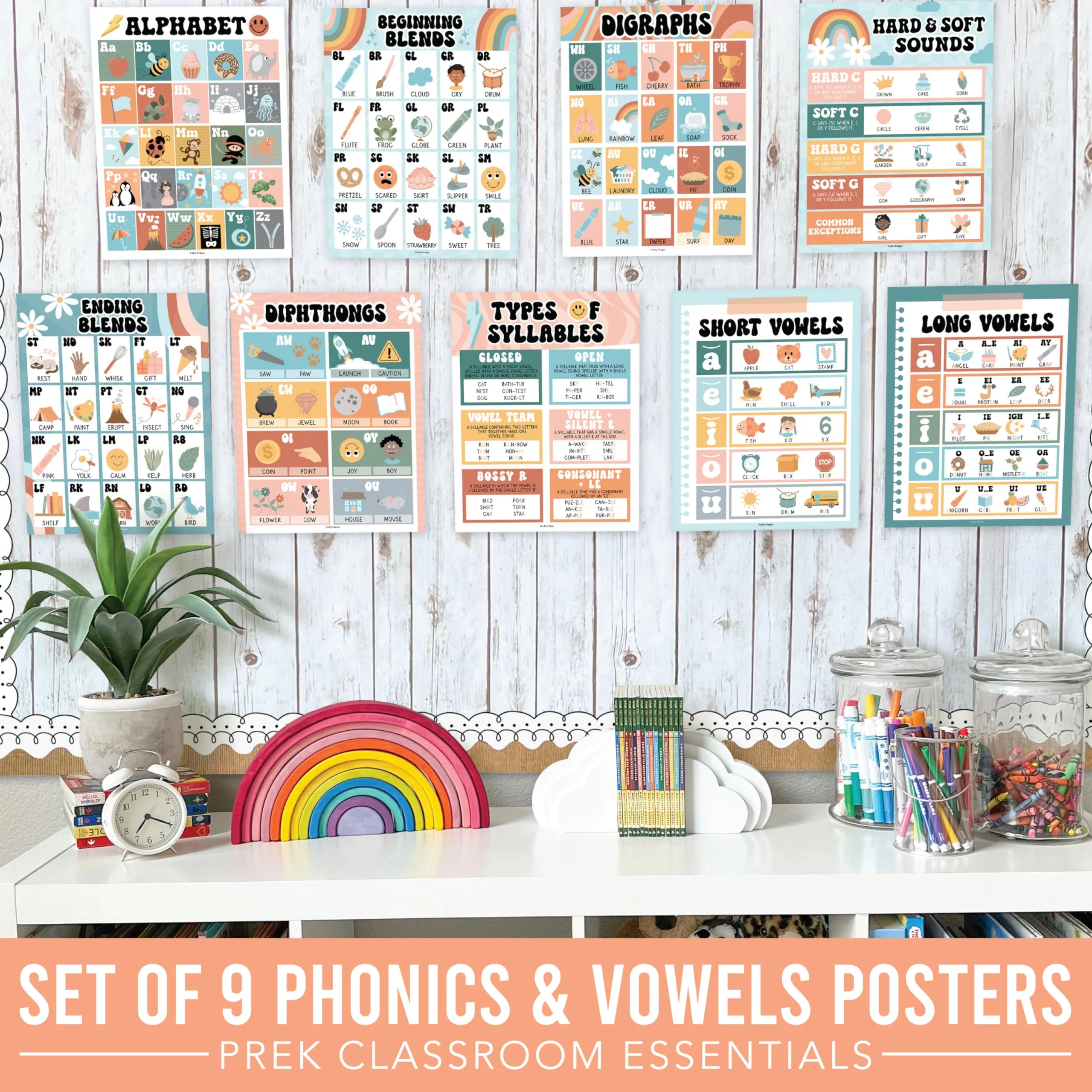 Phonics Foundations Kit: Retro 9 Poster Pack - Image 7