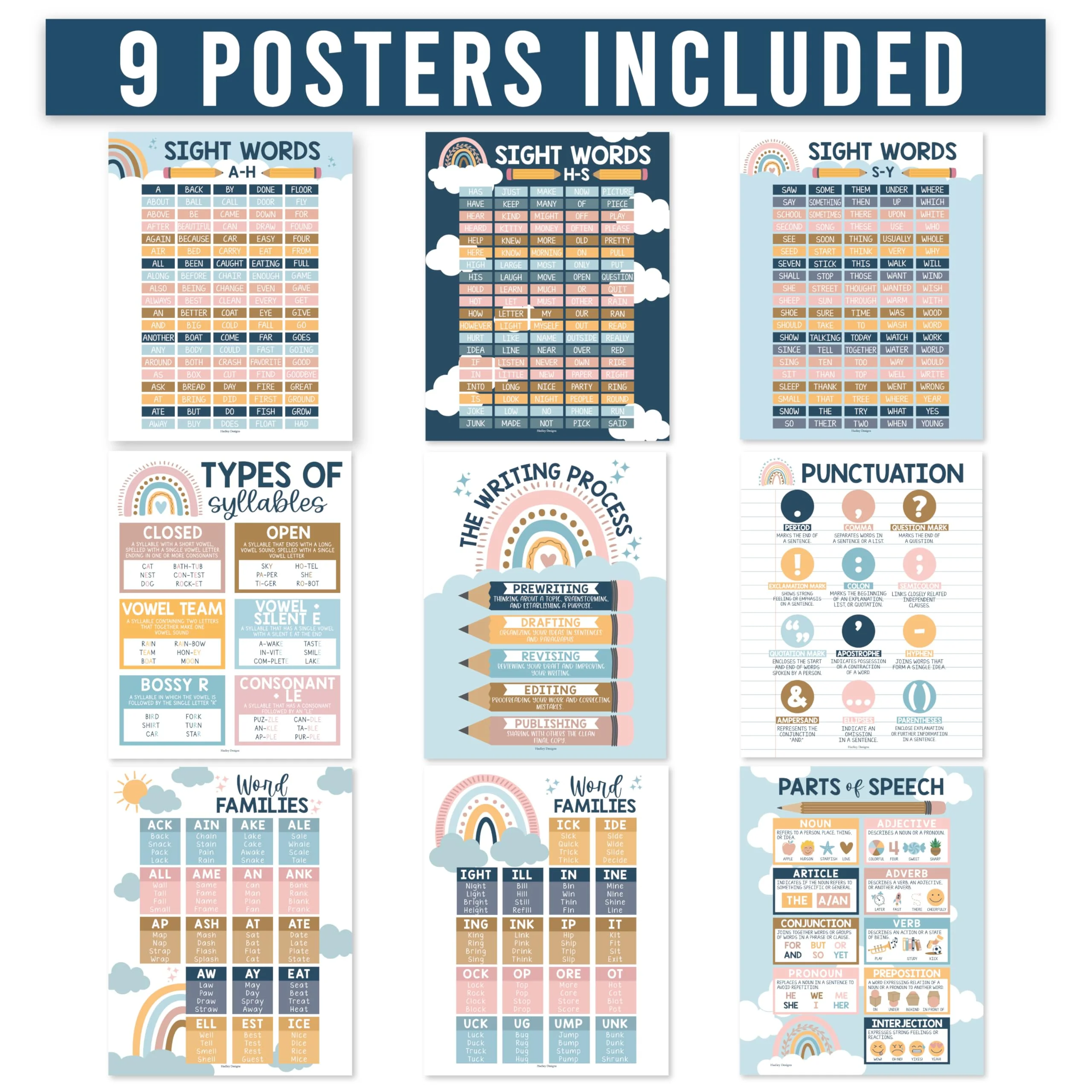 Sight Words Reading Kit | 9 Poster Pack - Image 6
